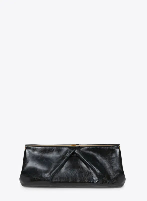 Large leather clutch made by Dries Van Noten