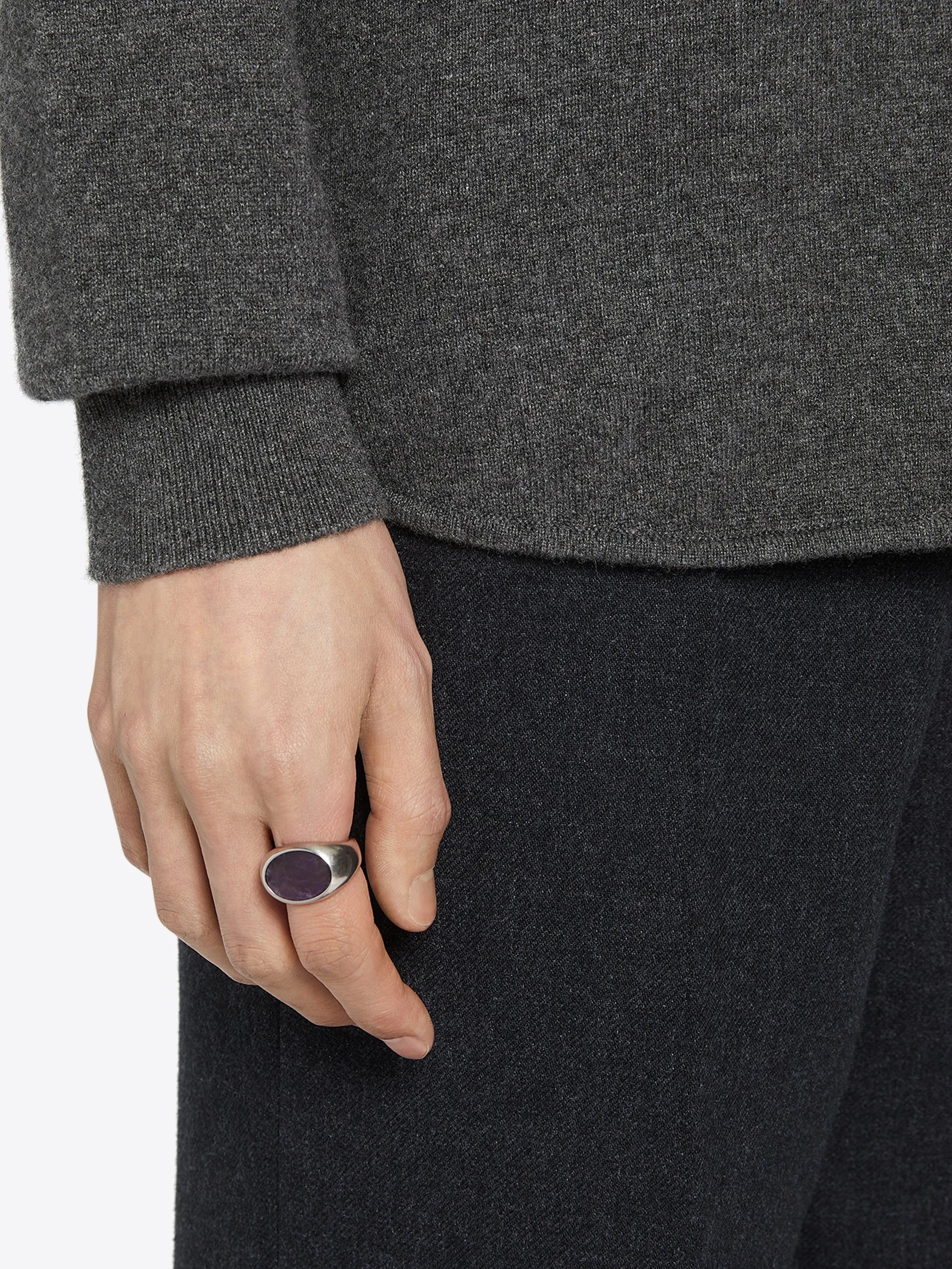 Stone signet ring sold by Dries Van Noten product image thumbnail 4