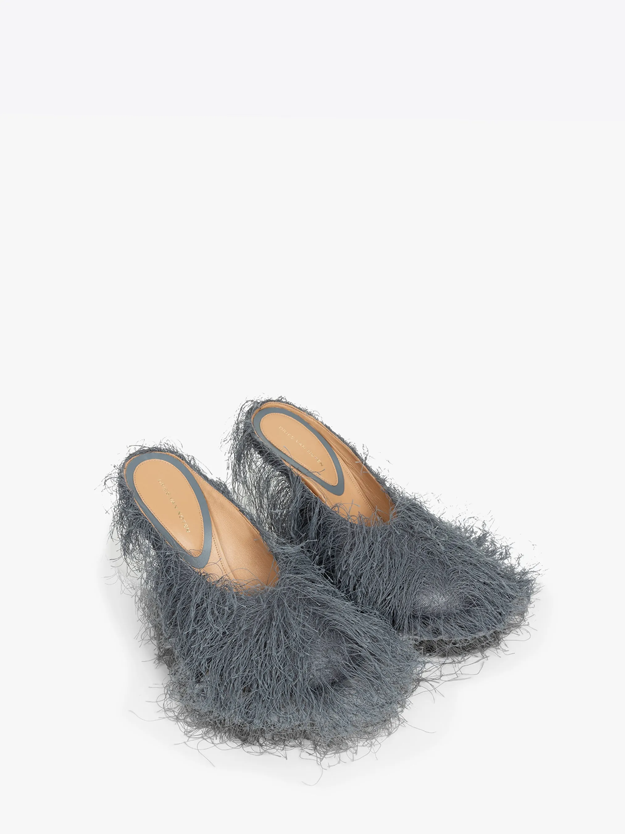 Heeled fringed mules sold by Dries Van Noten product image thumbnail 3