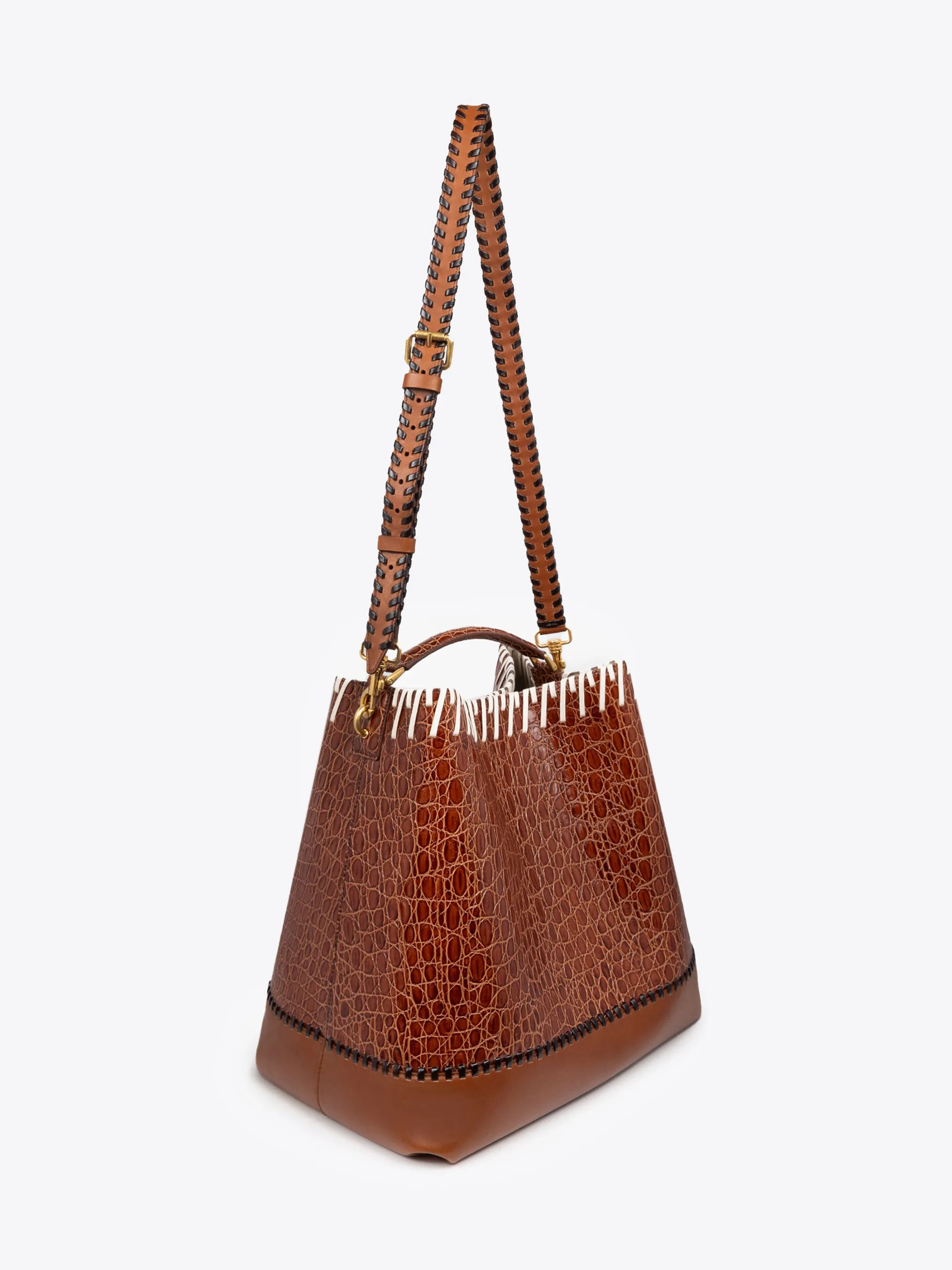 Leather bucket bag sold by Dries Van Noten product image thumbnail 3