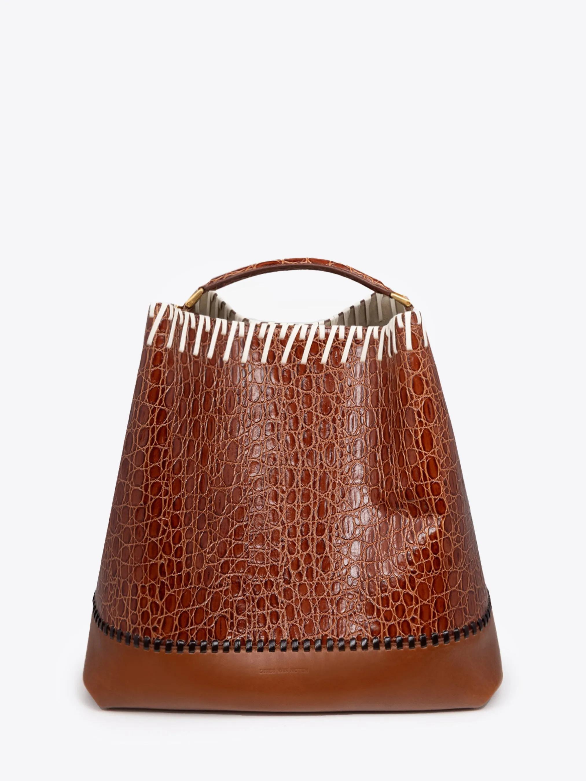 Leather bucket bag sold by Dries Van Noten product image thumbnail 4