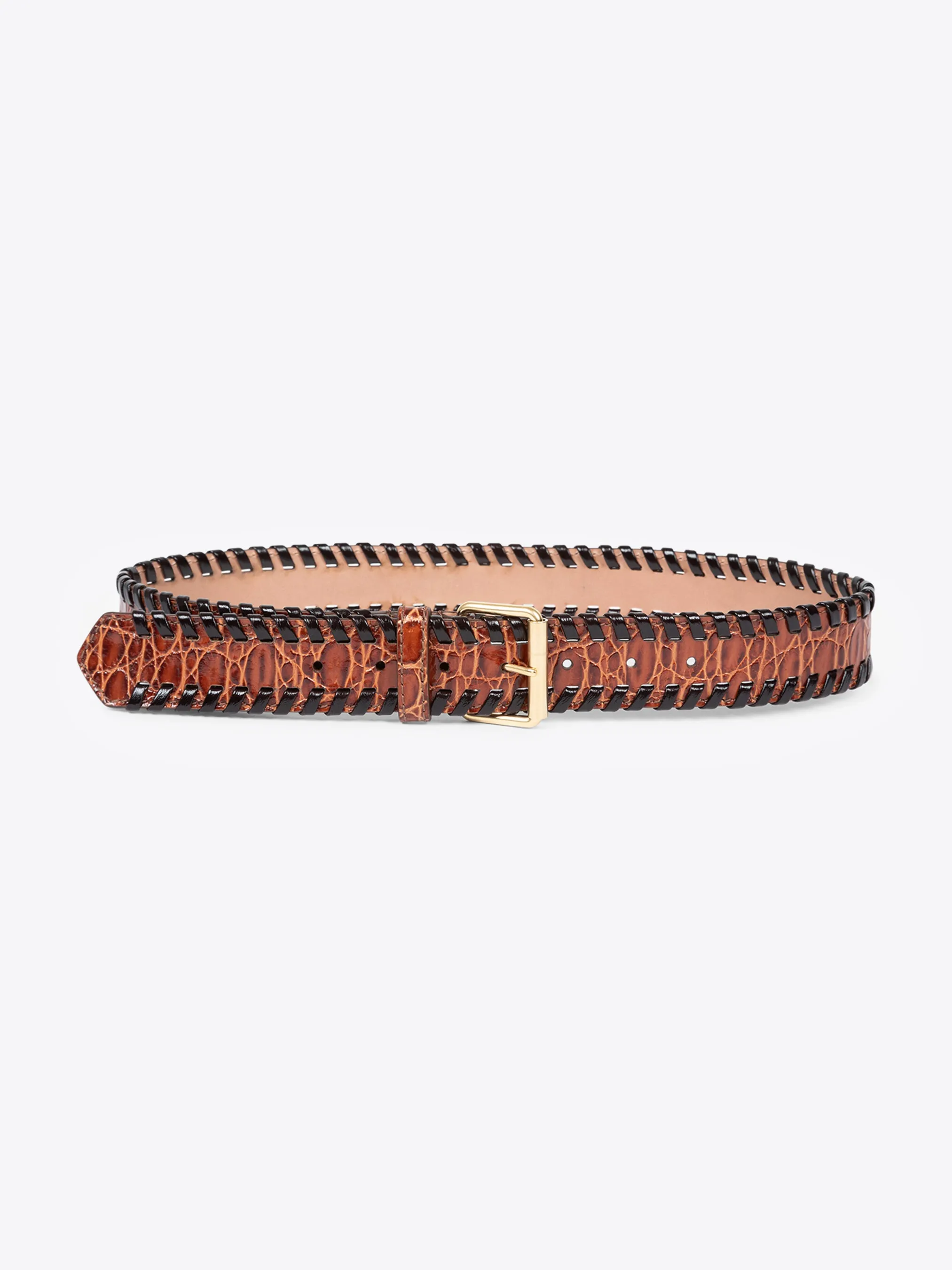 Embellished leather belt sold by Dries Van Noten product image thumbnail 2