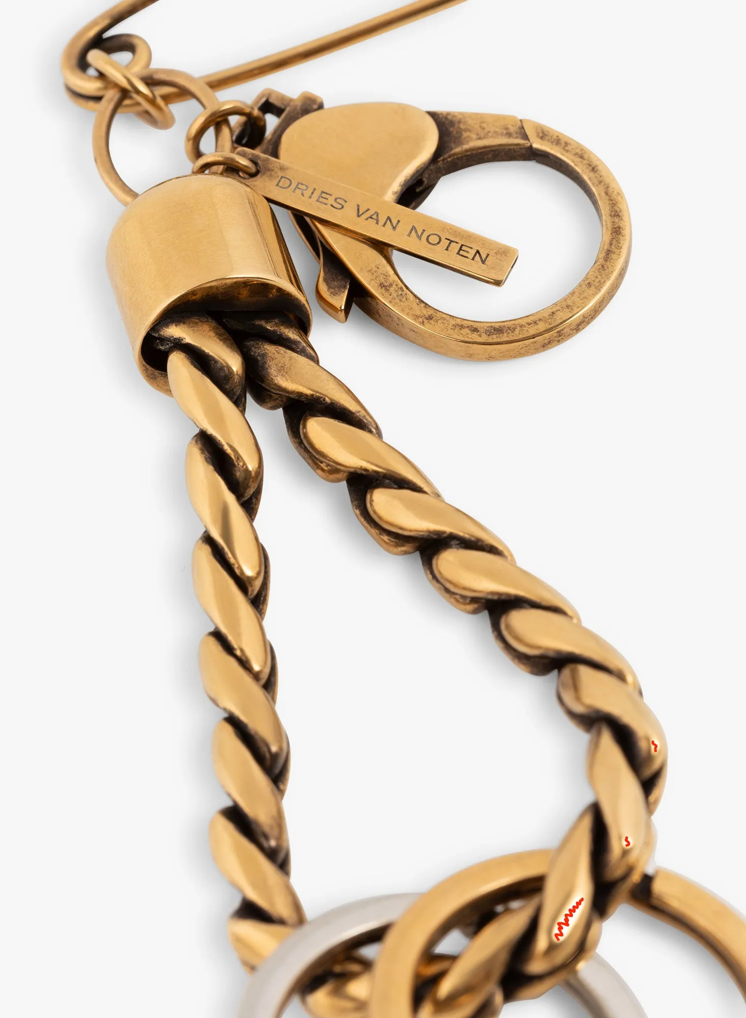 Brass keychain sold by Dries Van Noten product image thumbnail 3