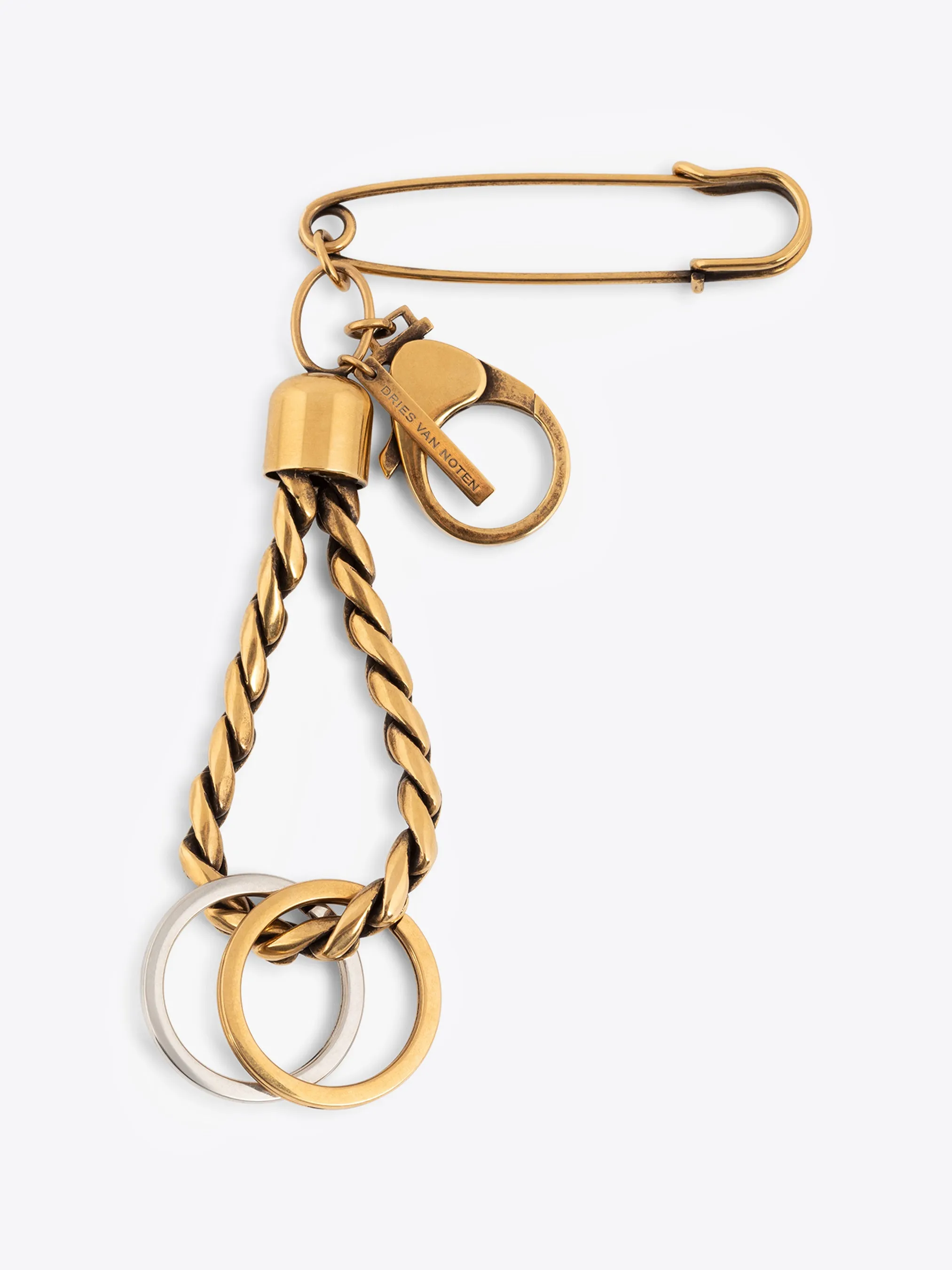 Brass keychain sold by Dries Van Noten product image thumbnail 2