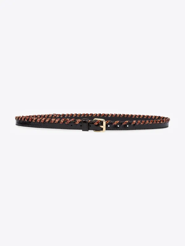 Embellished leather belt sold by Dries Van Noten