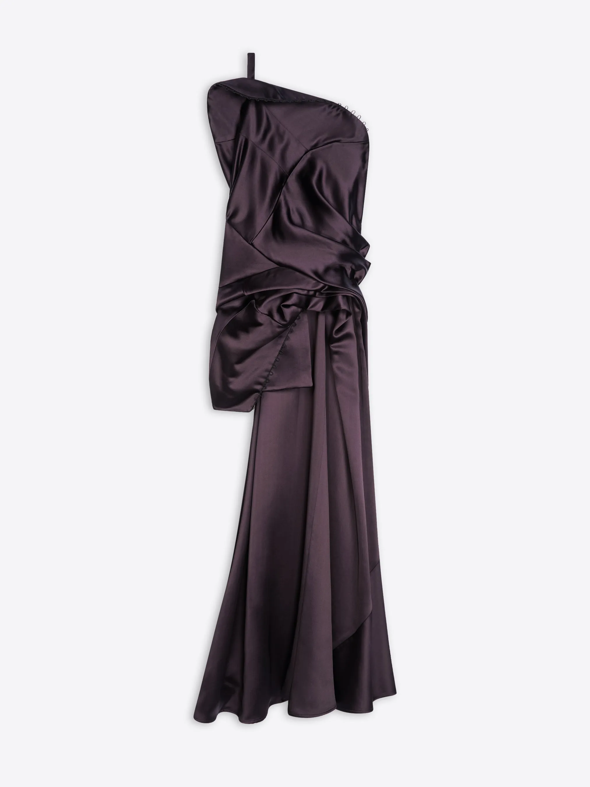 Draped viscose satin top sold by Dries Van Noten