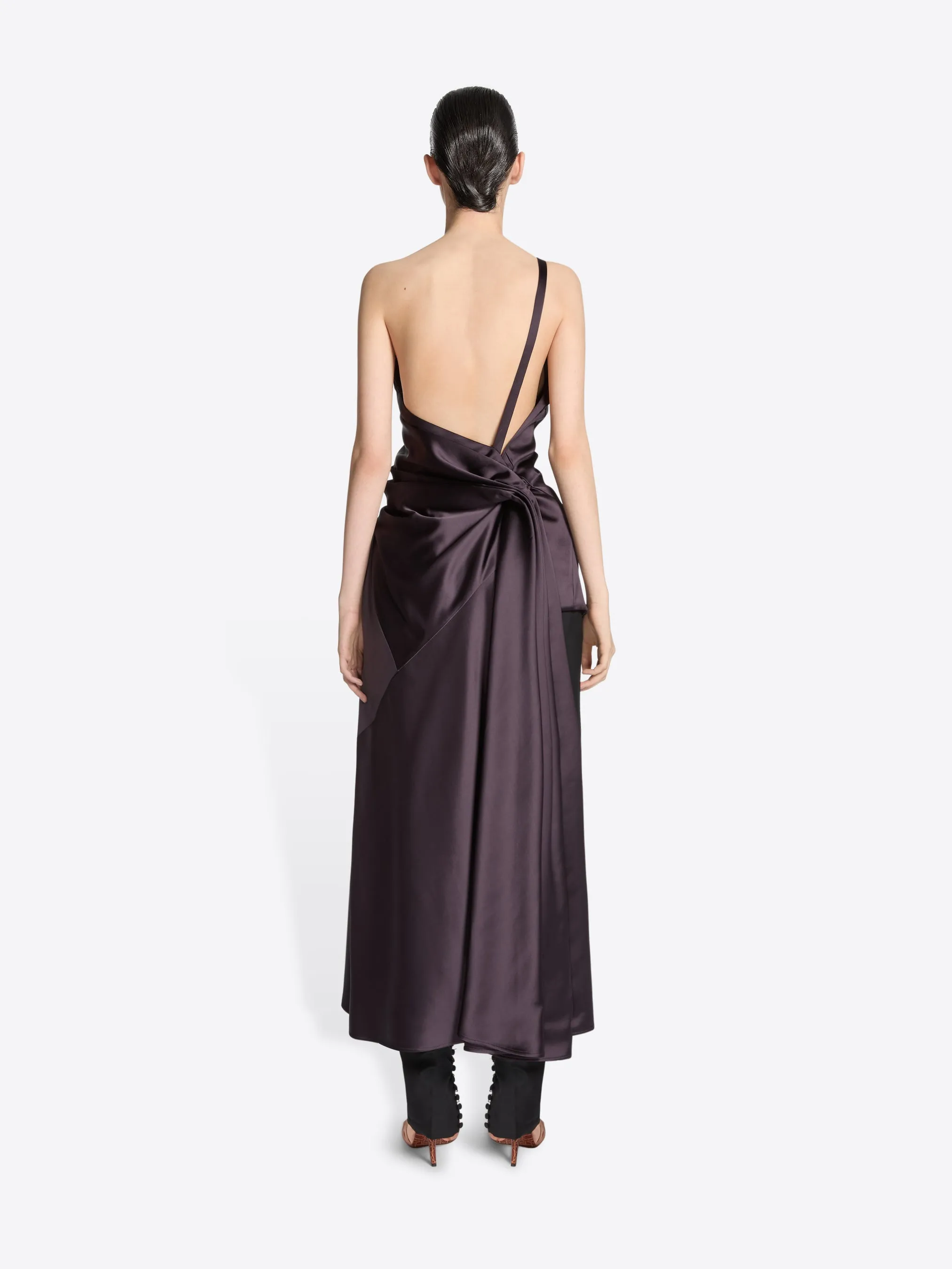 Draped viscose satin top sold by Dries Van Noten product image thumbnail 4