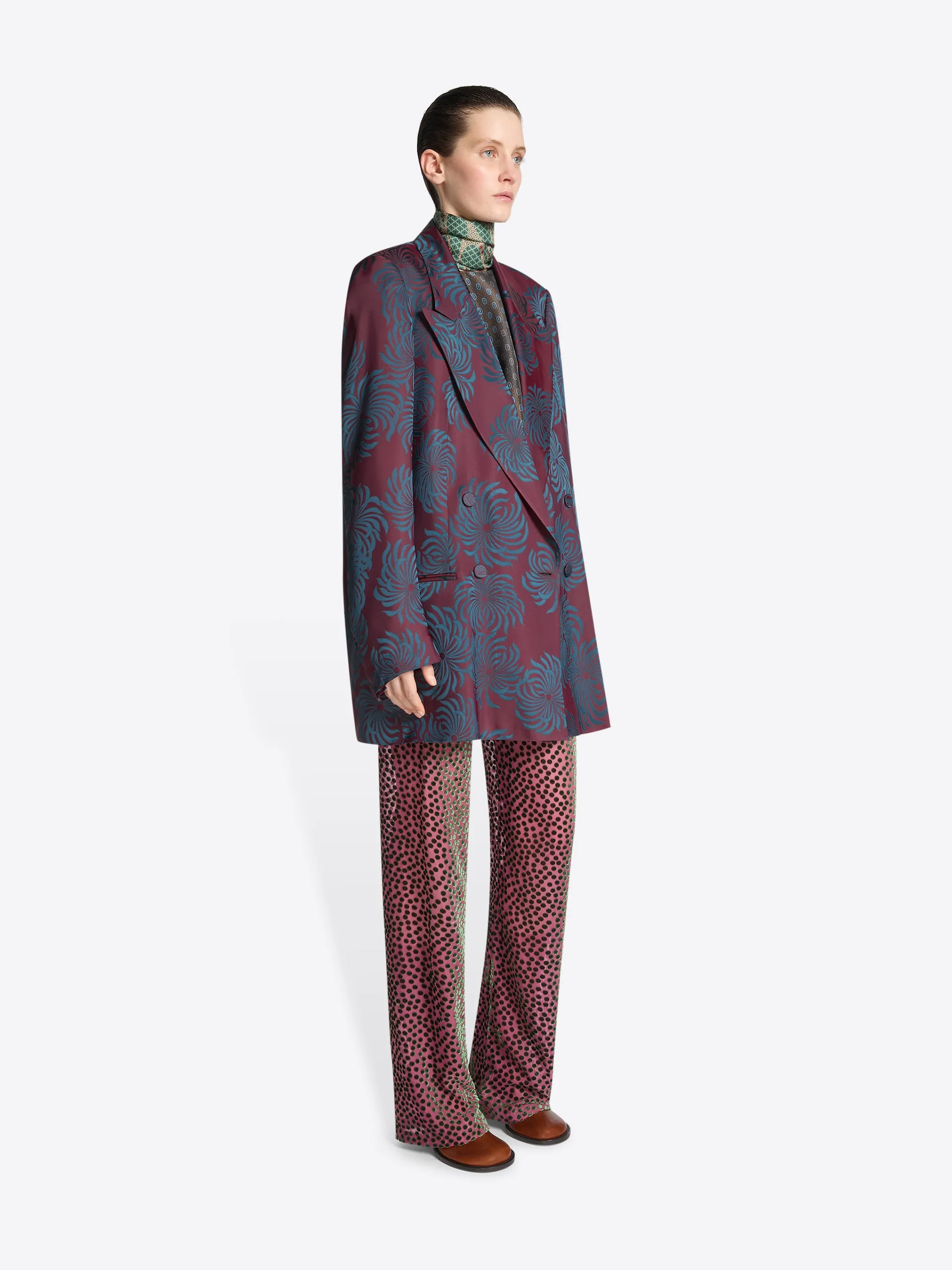 Jacquard blazer sold by Dries Van Noten product image thumbnail 3