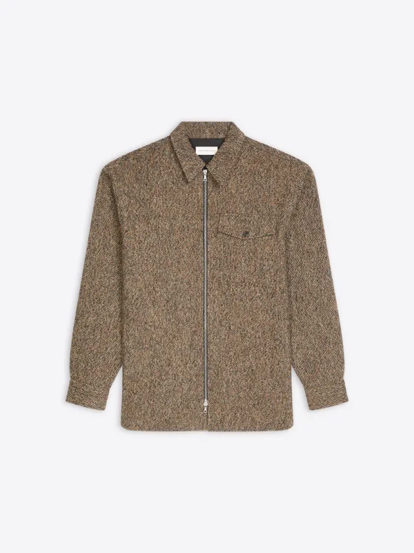 Tweed zipped shirt sold by Dries Van Noten
