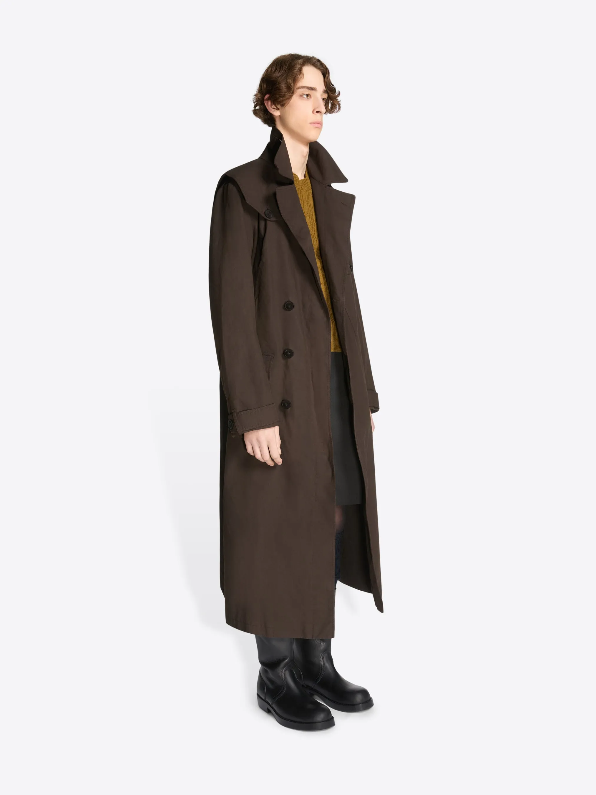 Overdyed trench coat sold by Dries Van Noten product image thumbnail 3