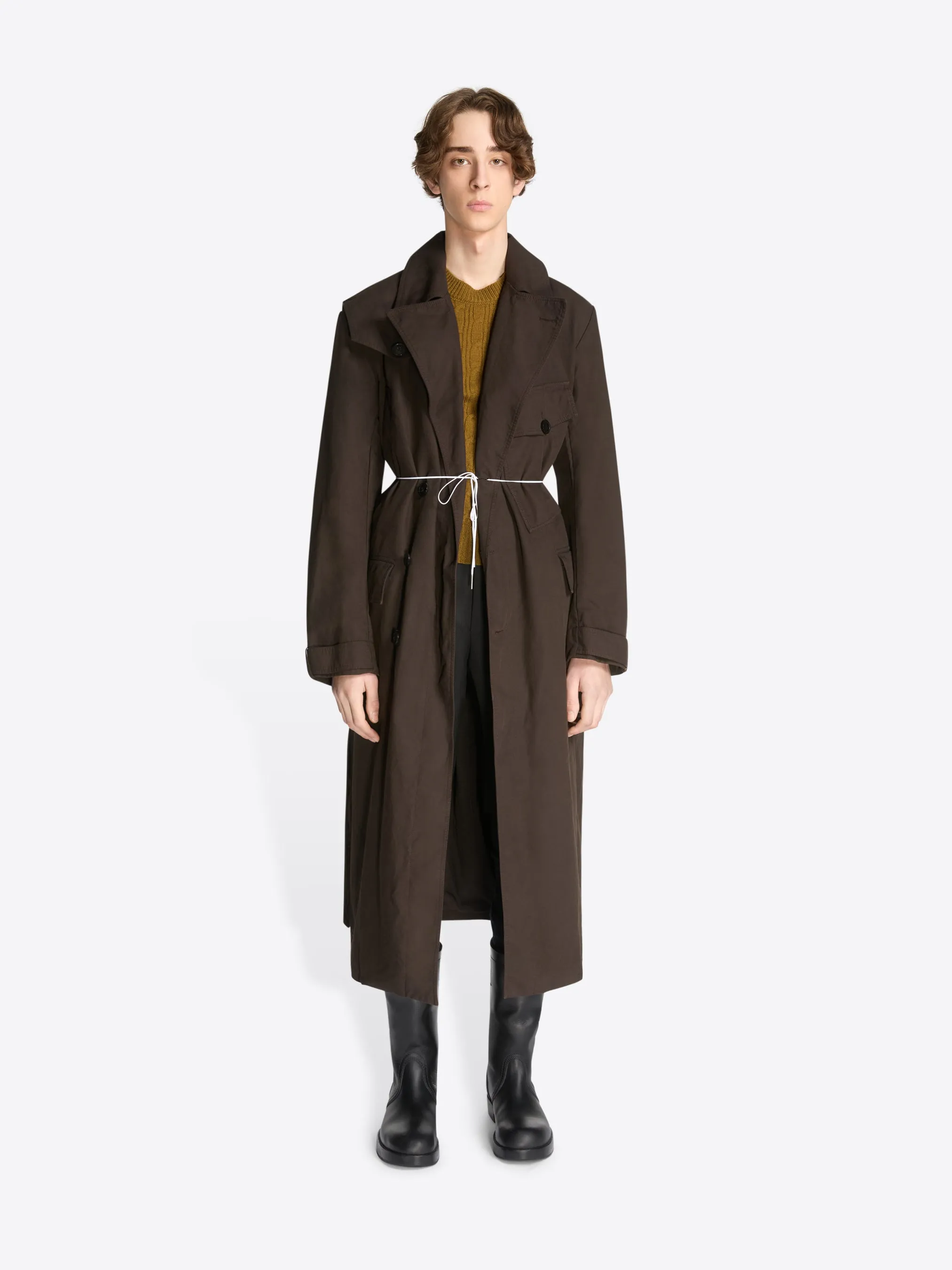 Overdyed trench coat sold by Dries Van Noten product image thumbnail 2