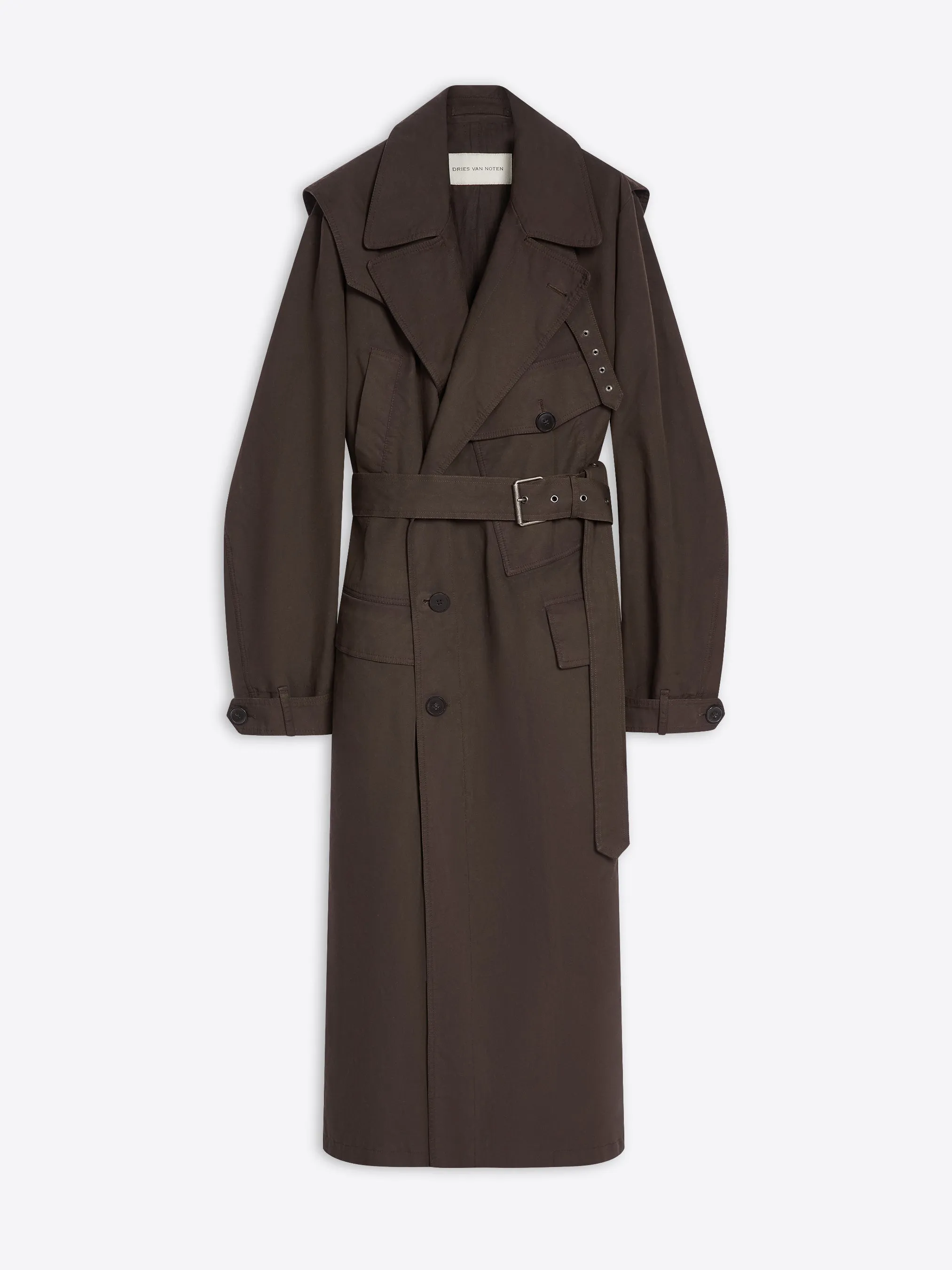 Overdyed trench coat sold by Dries Van Noten