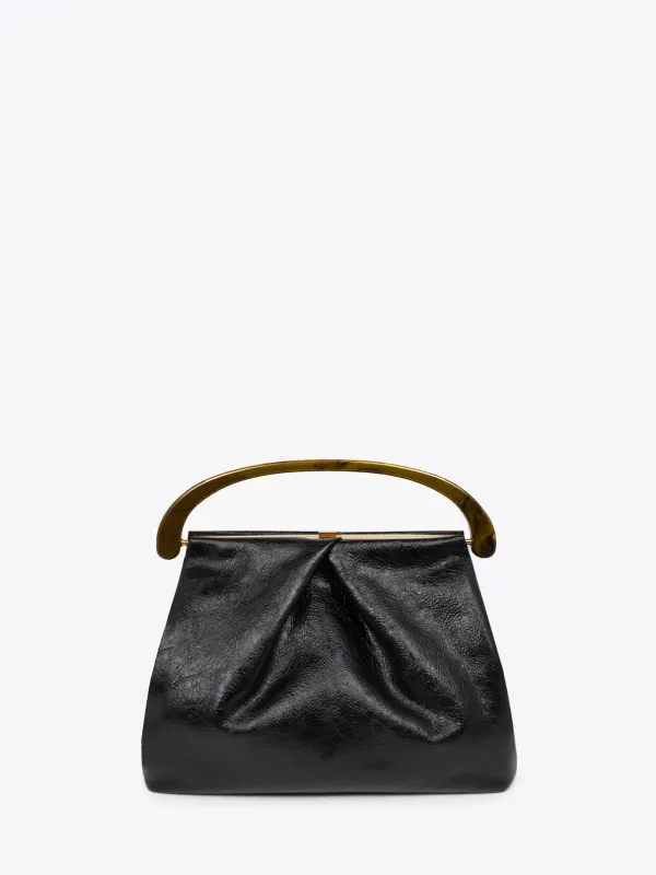 Pleated leather bag sold by Dries Van Noten