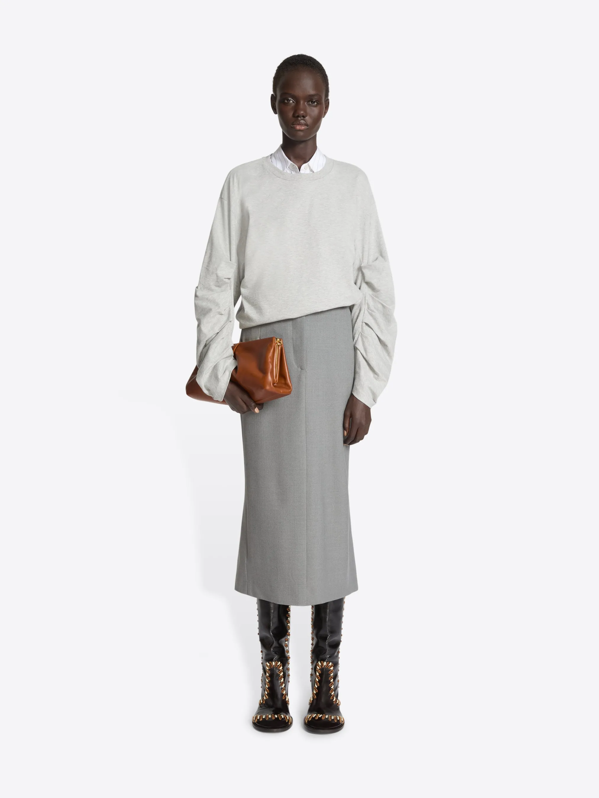 Tailored wool skirt sold by Dries Van Noten product image thumbnail 2