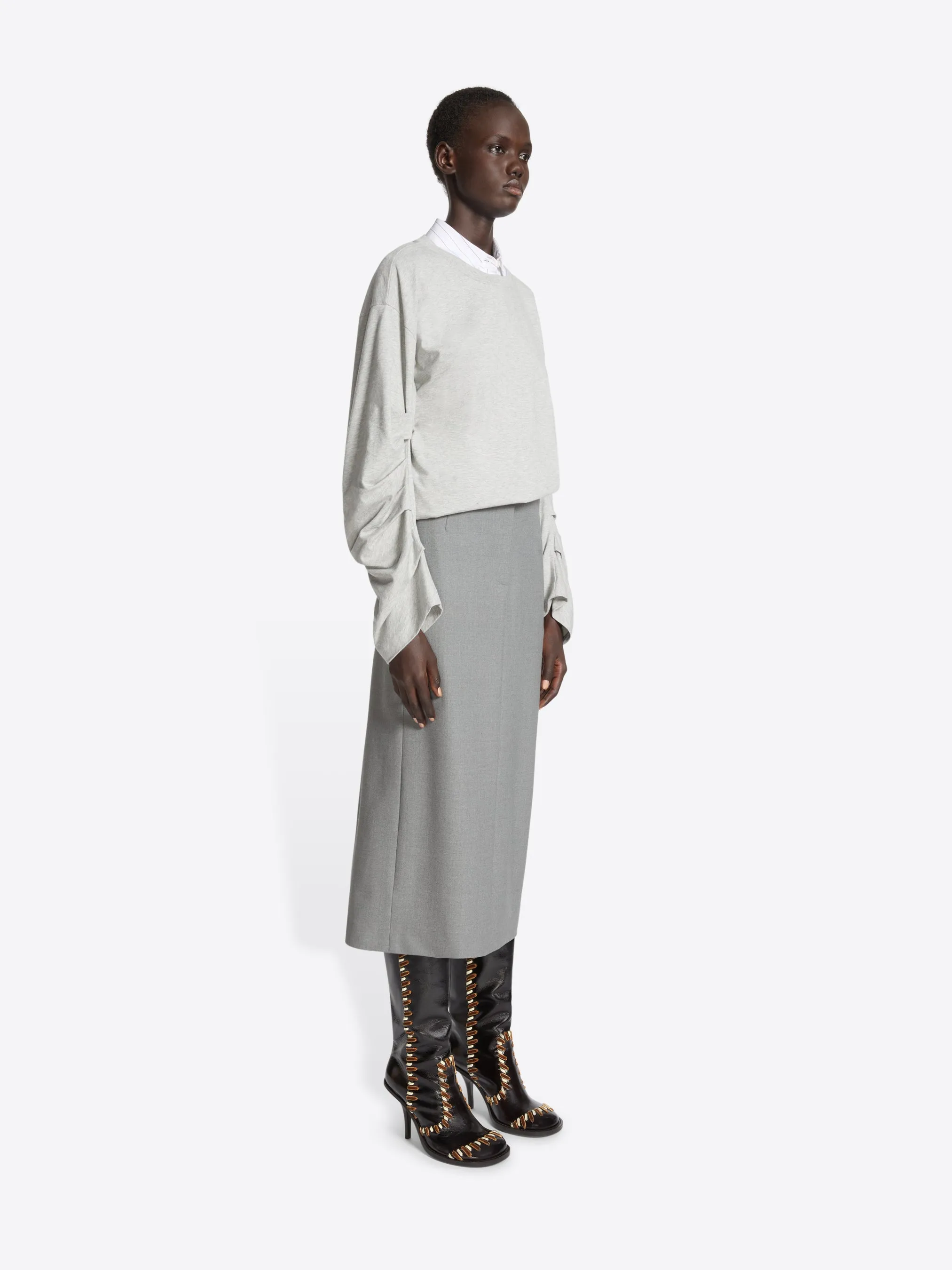 Tailored wool skirt sold by Dries Van Noten product image thumbnail 3
