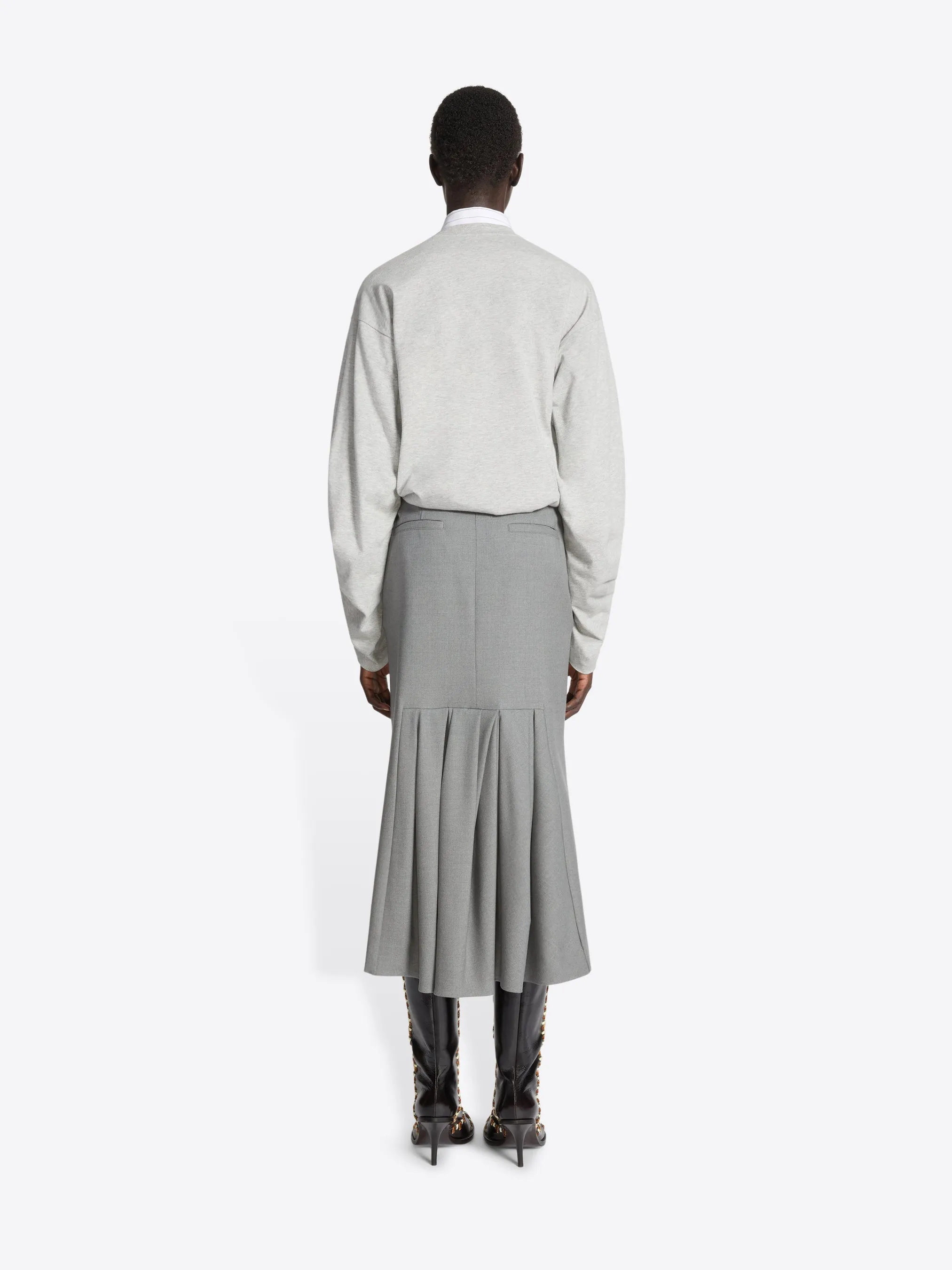 Tailored wool skirt sold by Dries Van Noten product image thumbnail 4