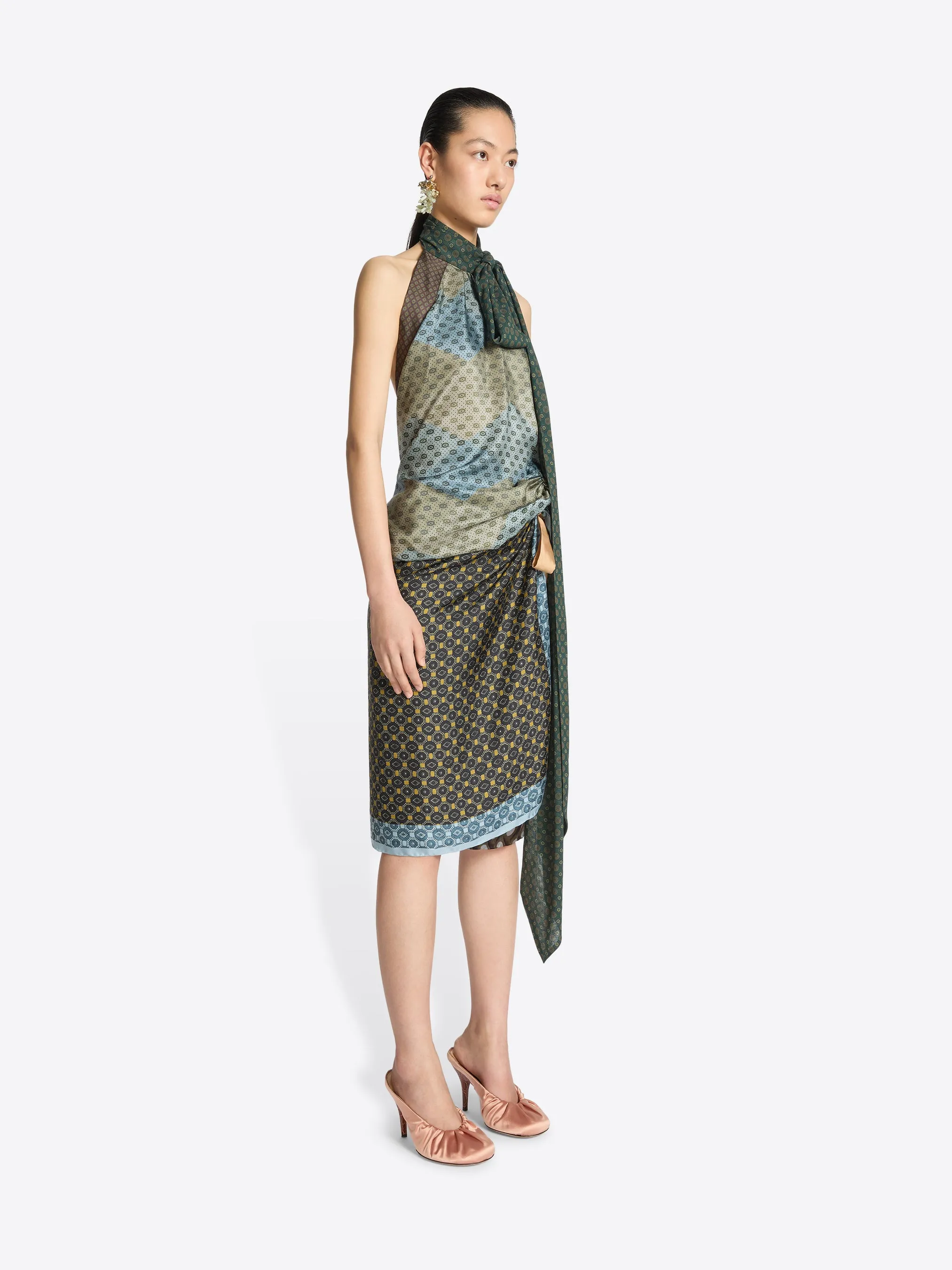 Silk halterneck top sold by Dries Van Noten product image thumbnail 3