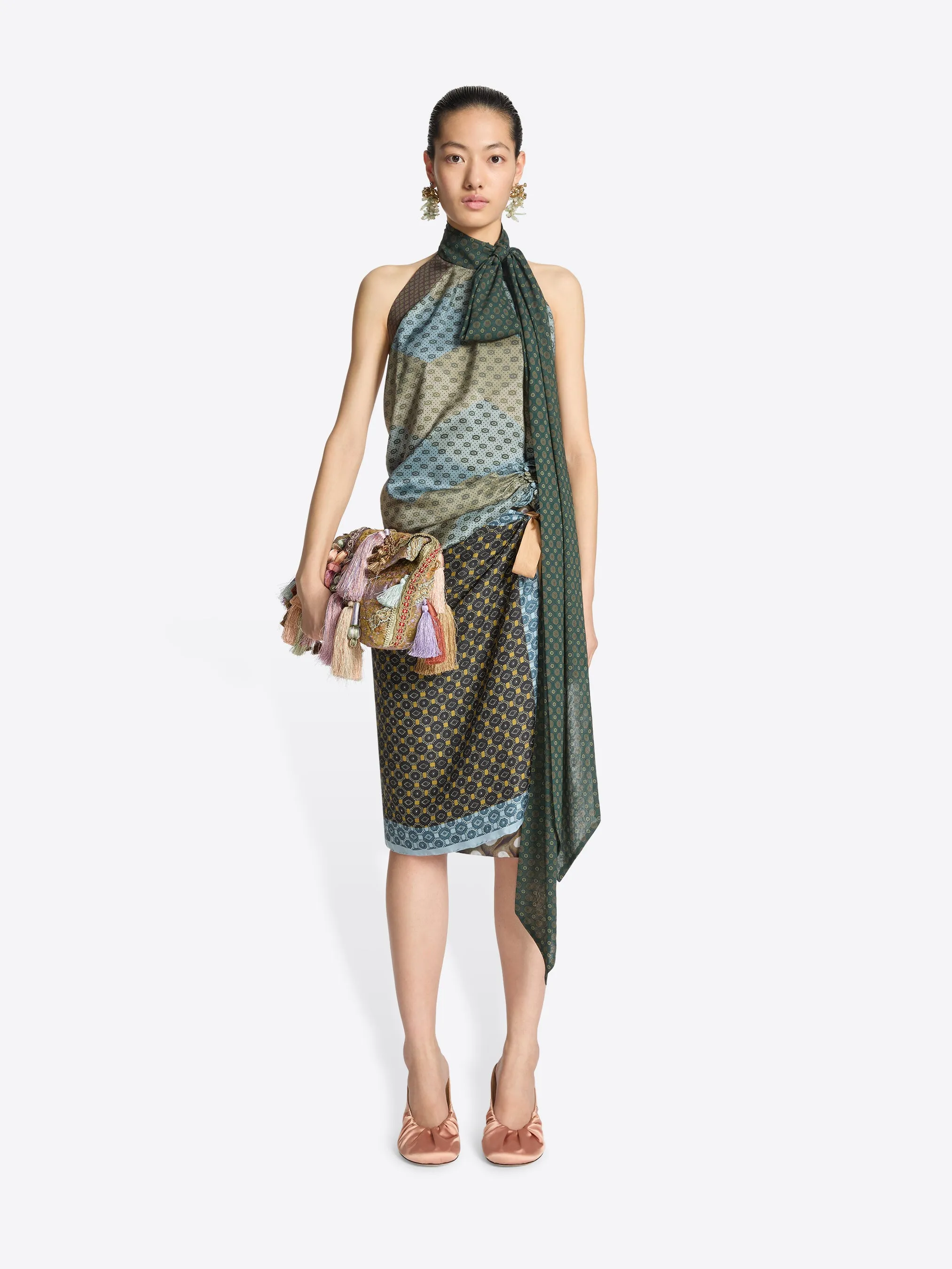 Silk halterneck top sold by Dries Van Noten product image thumbnail 2