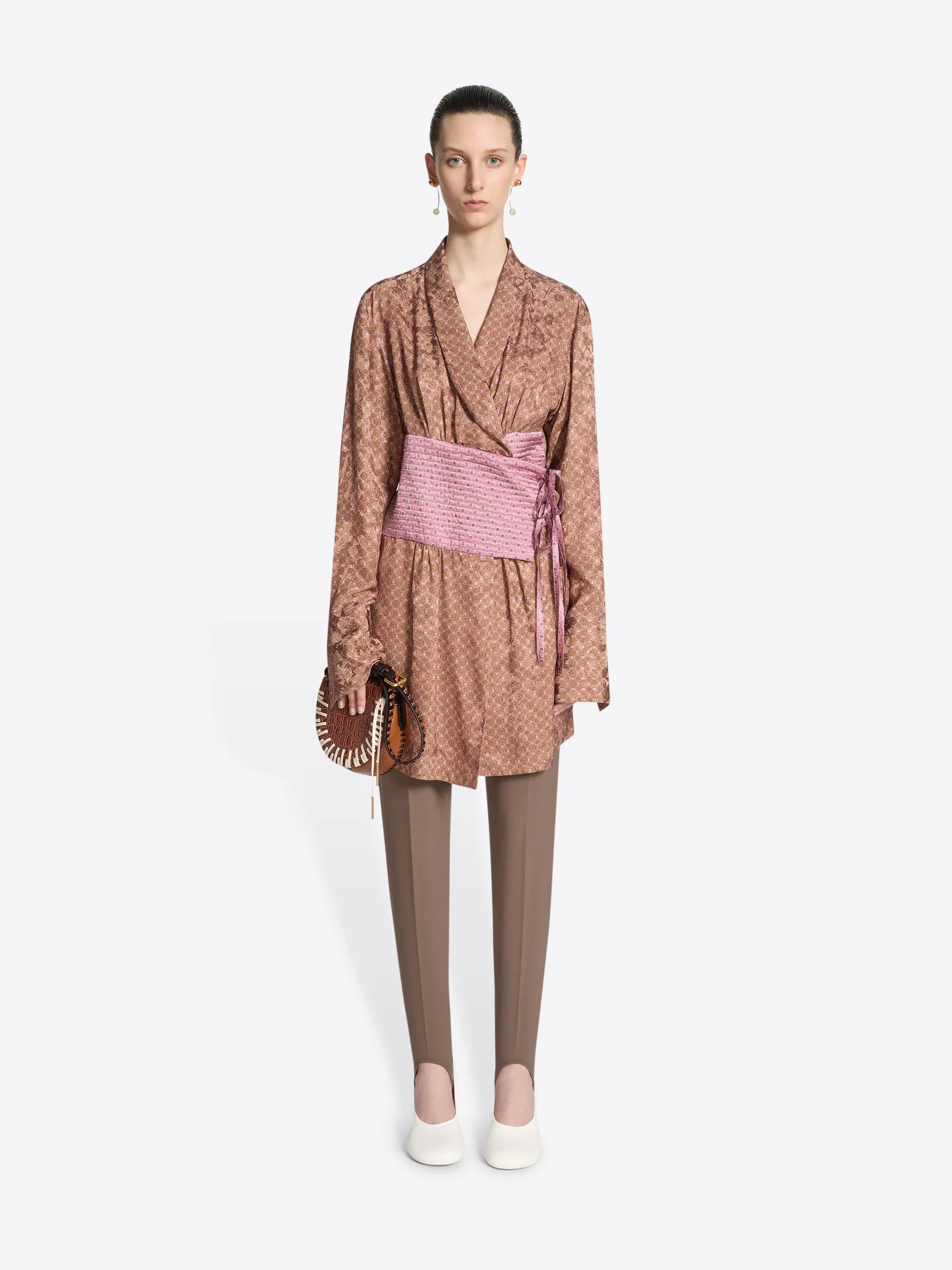 Jacquard robe top sold by Dries Van Noten product image thumbnail 2