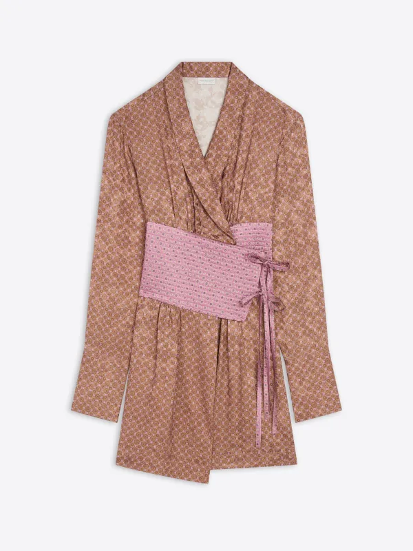 Jacquard robe top sold by Dries Van Noten
