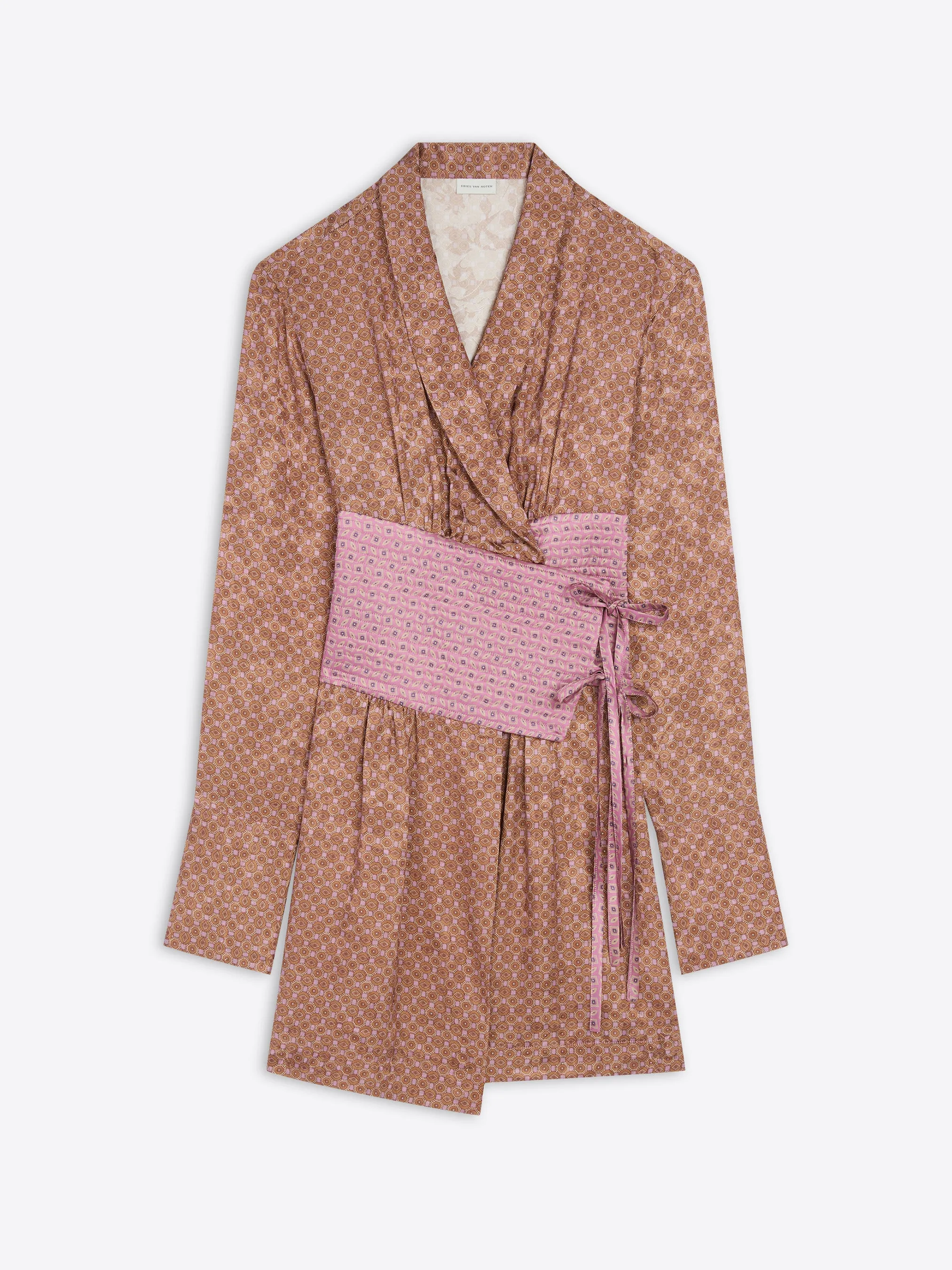 Jacquard robe top sold by Dries Van Noten