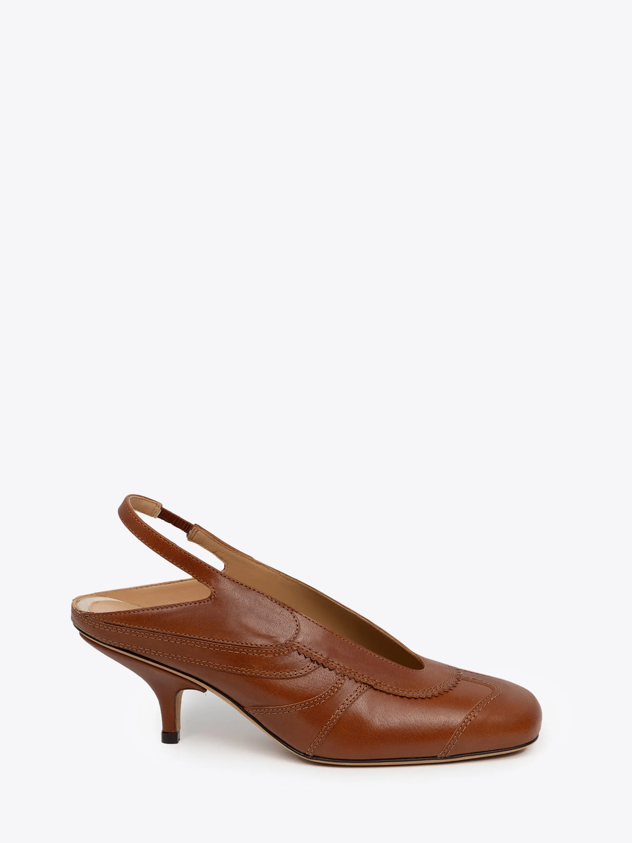 Leather slingback pumps sold by Dries Van Noten product image thumbnail 2