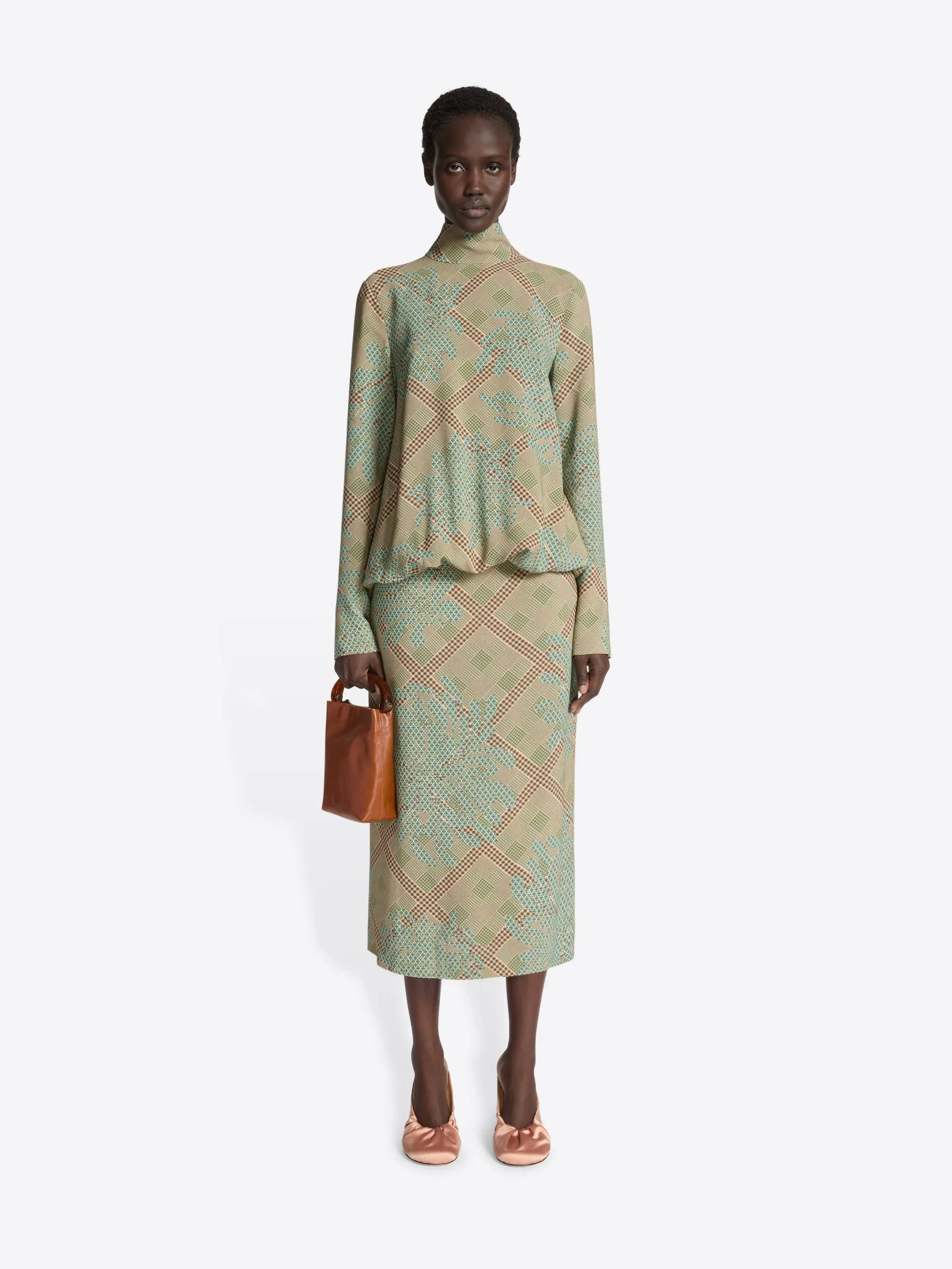 Printed viscose dress sold by Dries Van Noten product image thumbnail 2