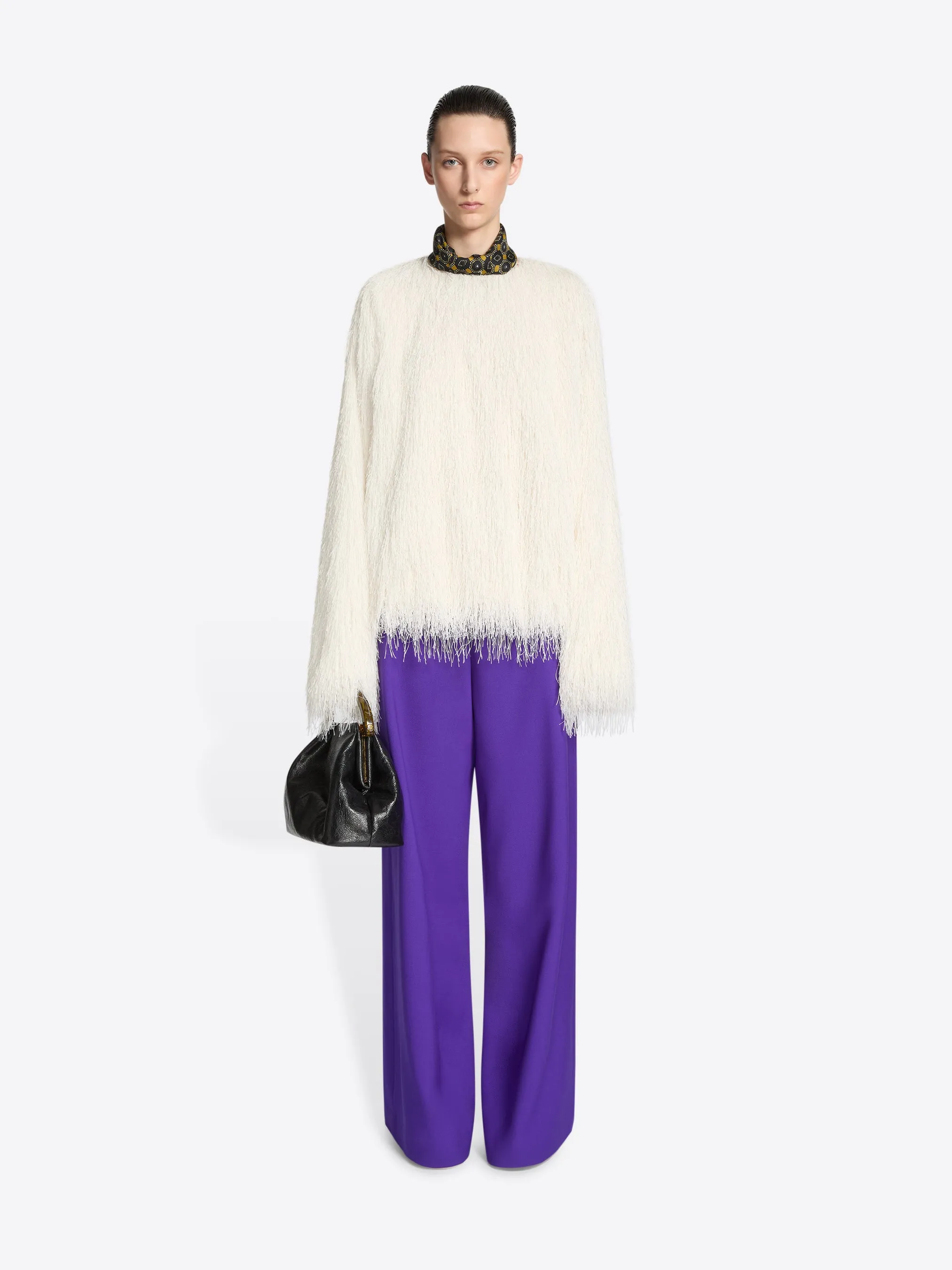 Fringed cocoon top sold by Dries Van Noten product image thumbnail 2
