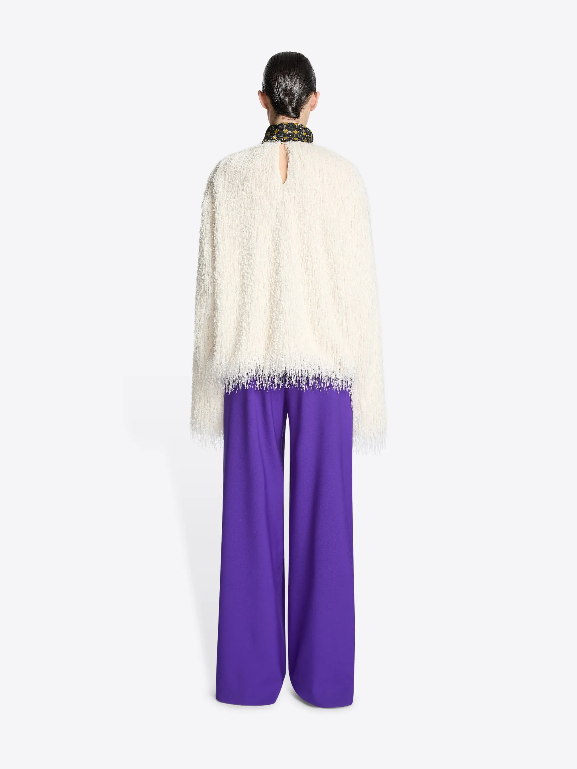 Fringed cocoon top sold by Dries Van Noten product image thumbnail 4