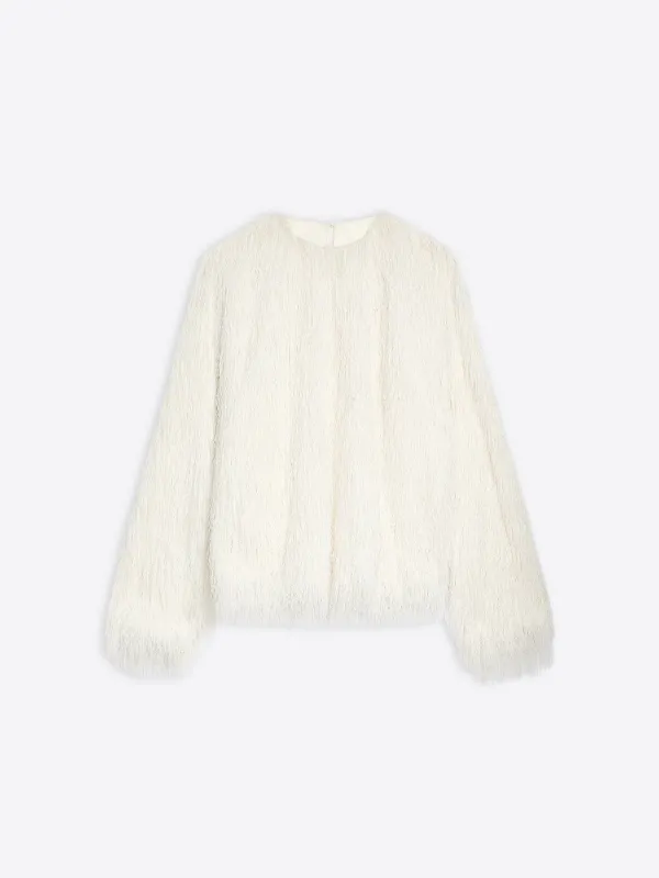 Fringed cocoon top sold by Dries Van Noten