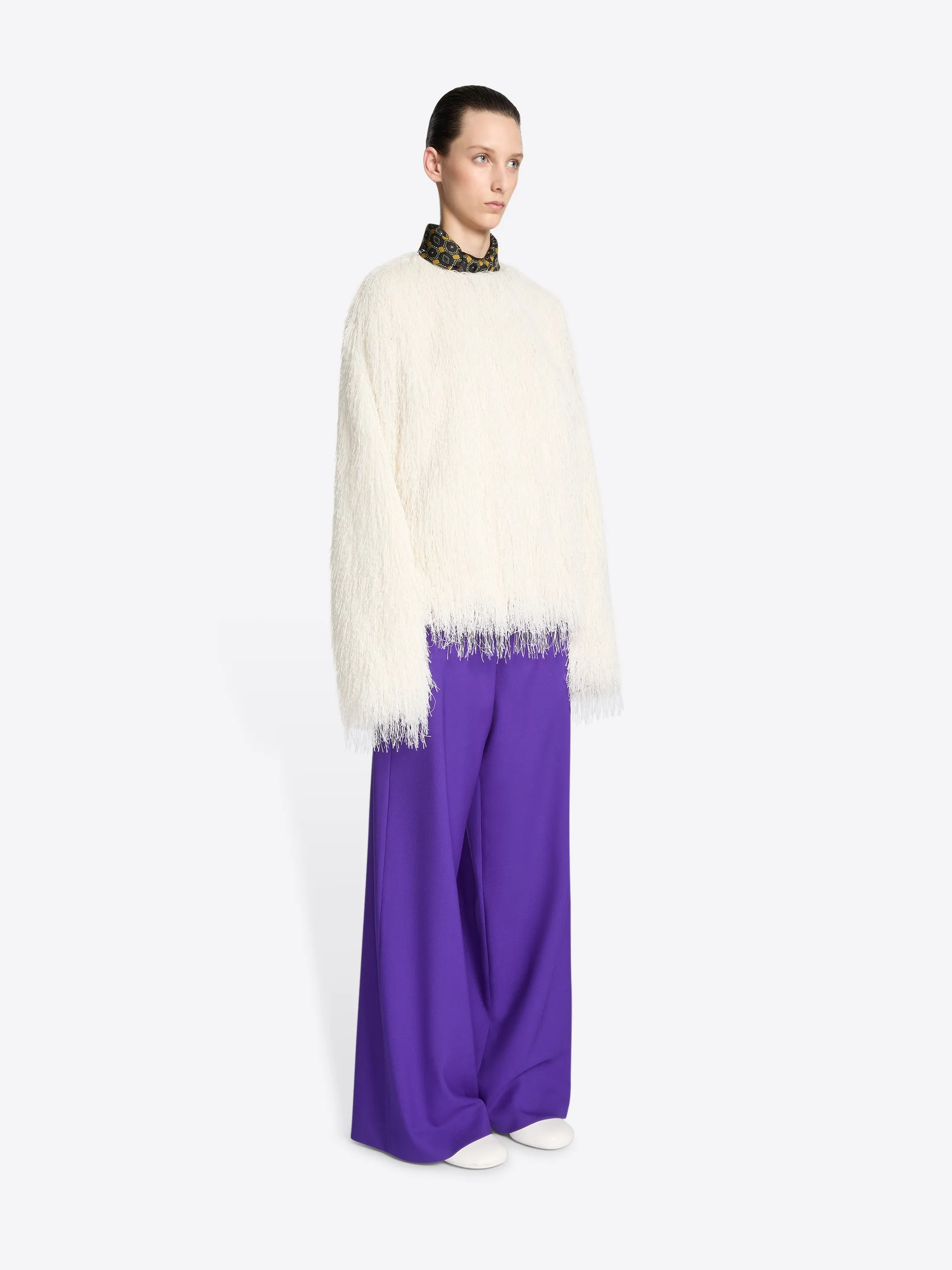 Fringed cocoon top sold by Dries Van Noten product image thumbnail 3