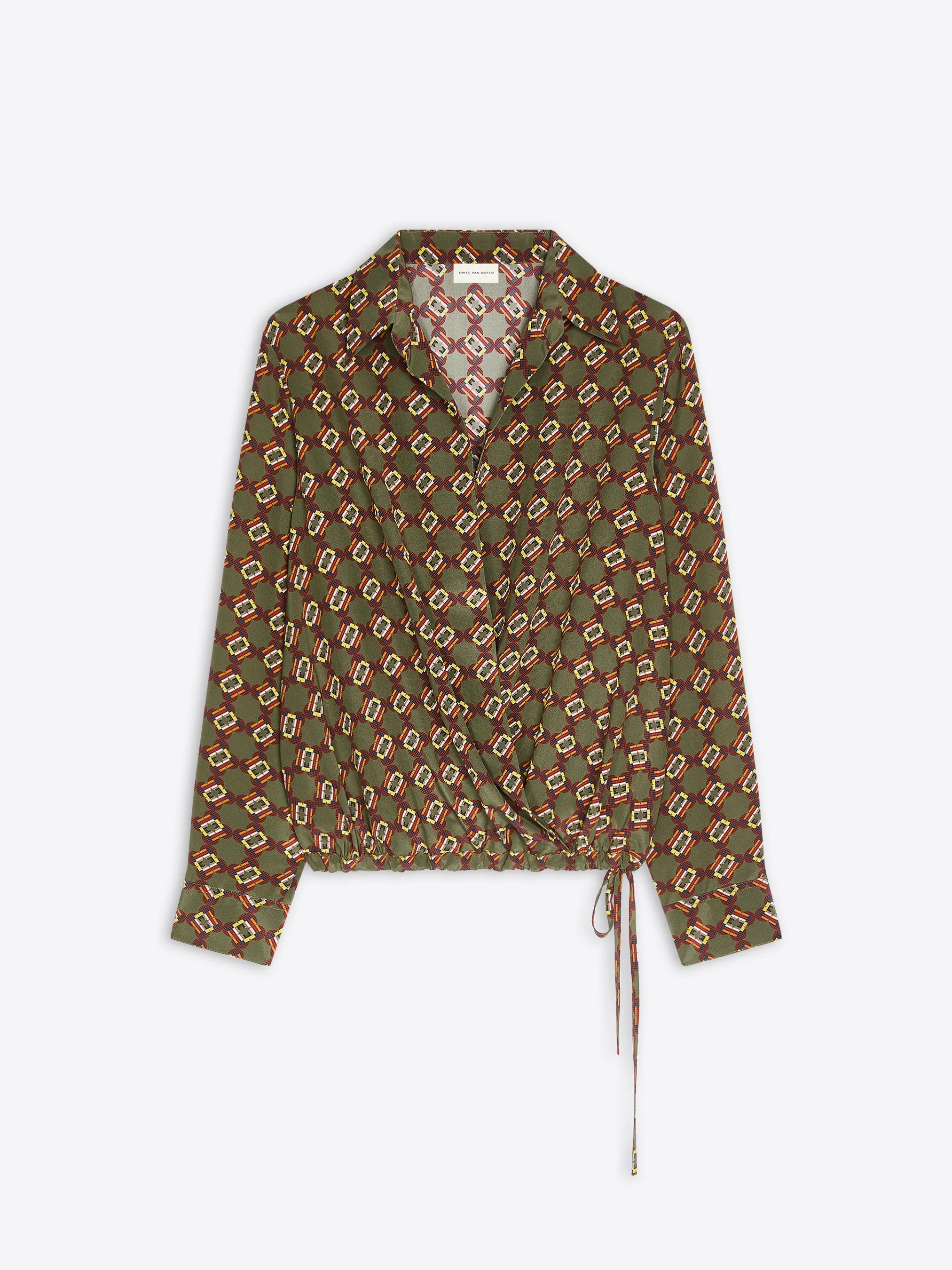 Silk wrap shirt sold by Dries Van Noten