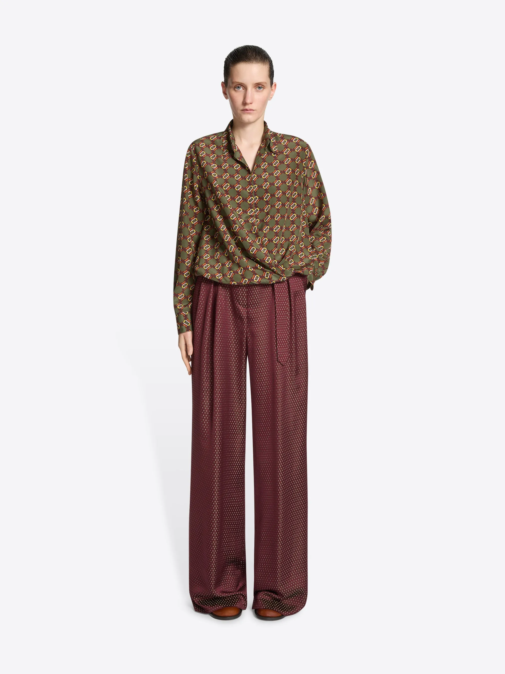 Silk wrap shirt sold by Dries Van Noten product image thumbnail 2