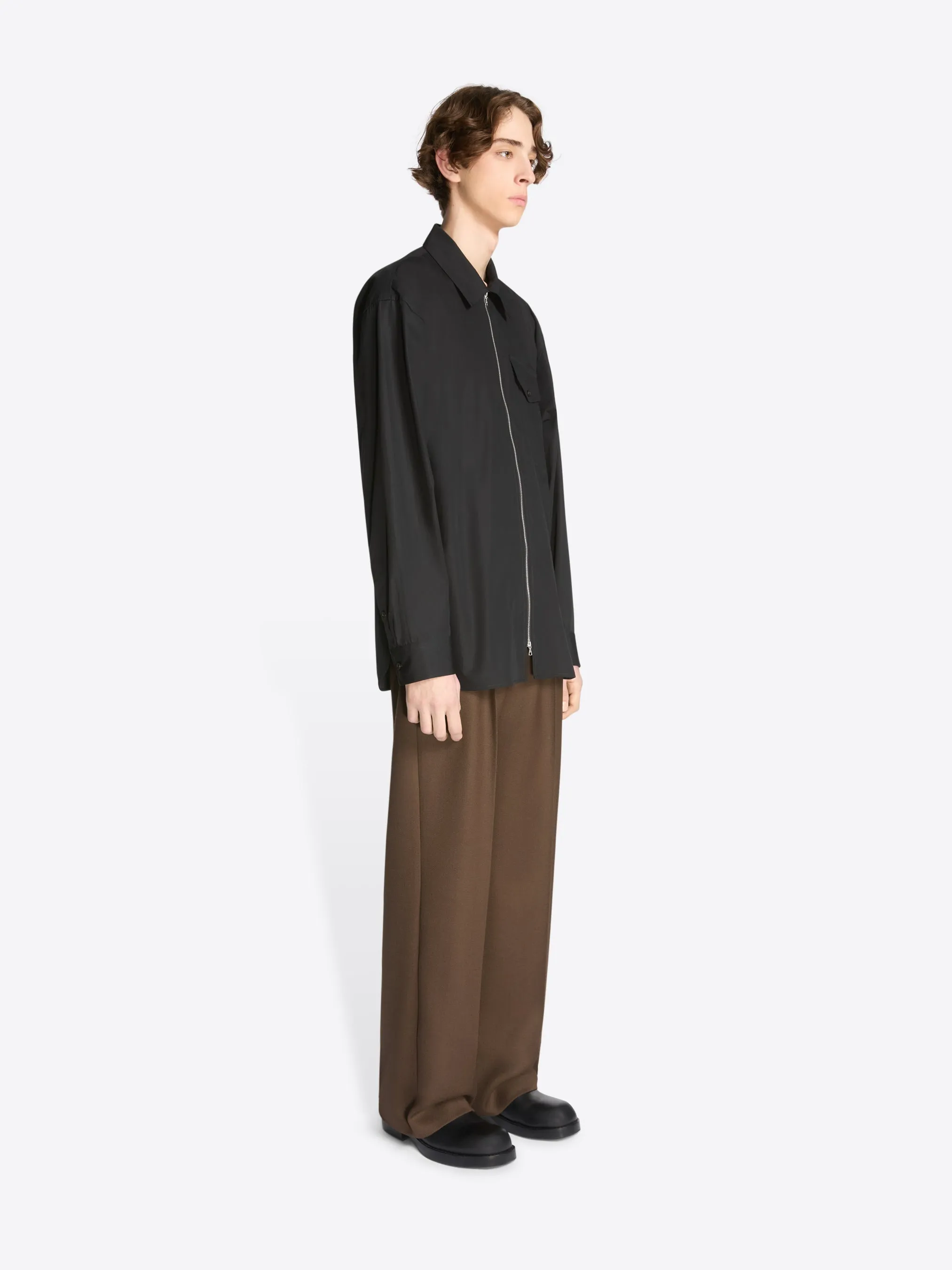 Cotton zipped shirt sold by Dries Van Noten product image thumbnail 3