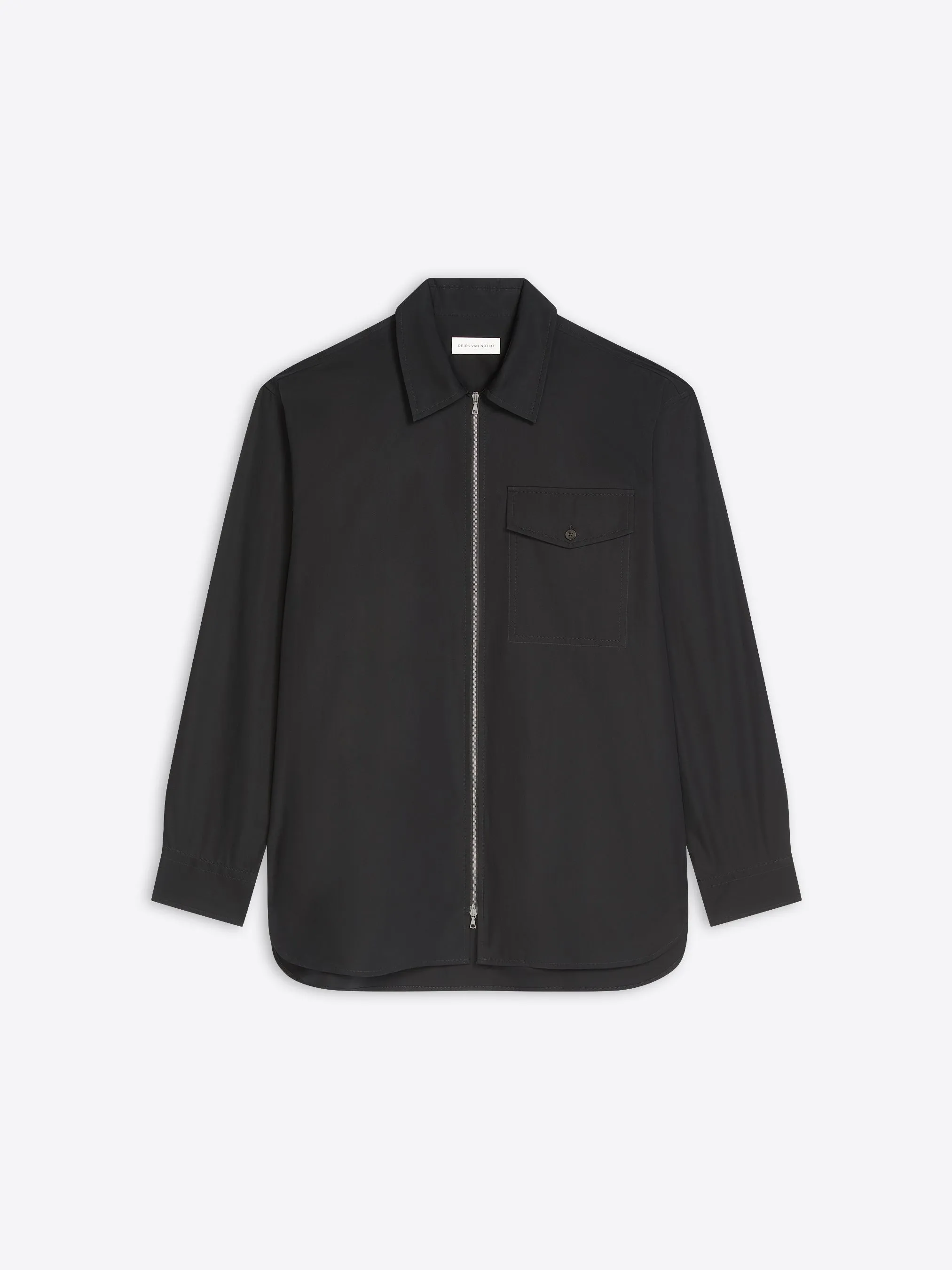 Cotton zipped shirt sold by Dries Van Noten