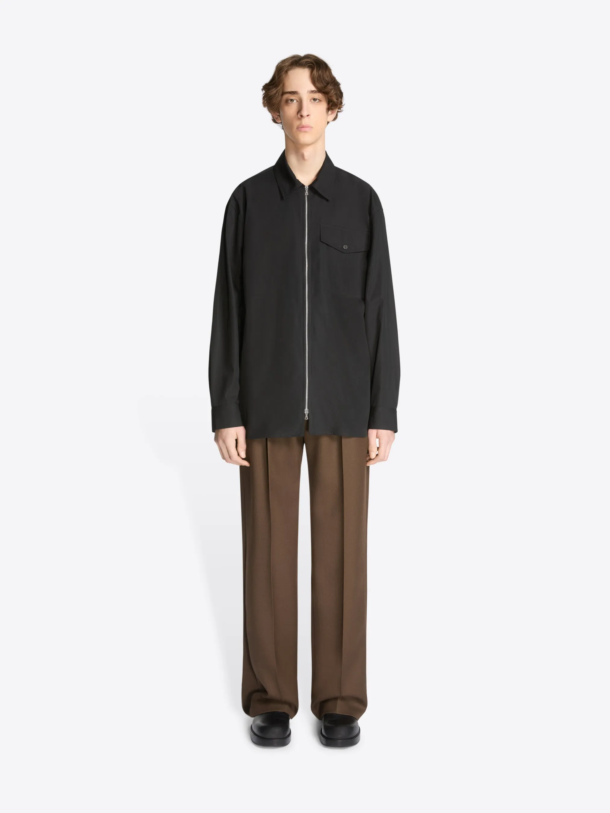 Cotton zipped shirt sold by Dries Van Noten product image thumbnail 2