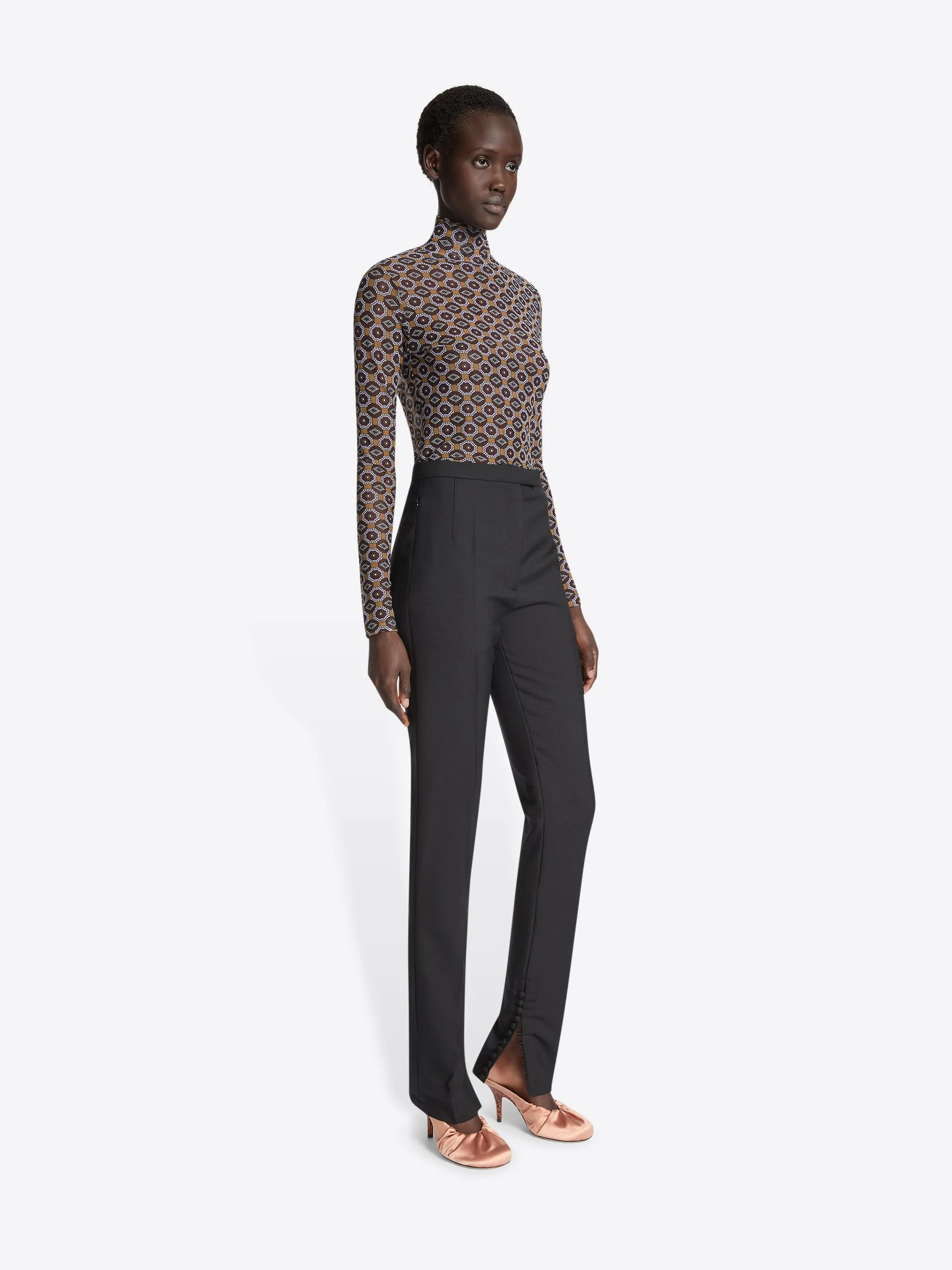 Fitted wool mohair pants sold by Dries Van Noten product image thumbnail 3