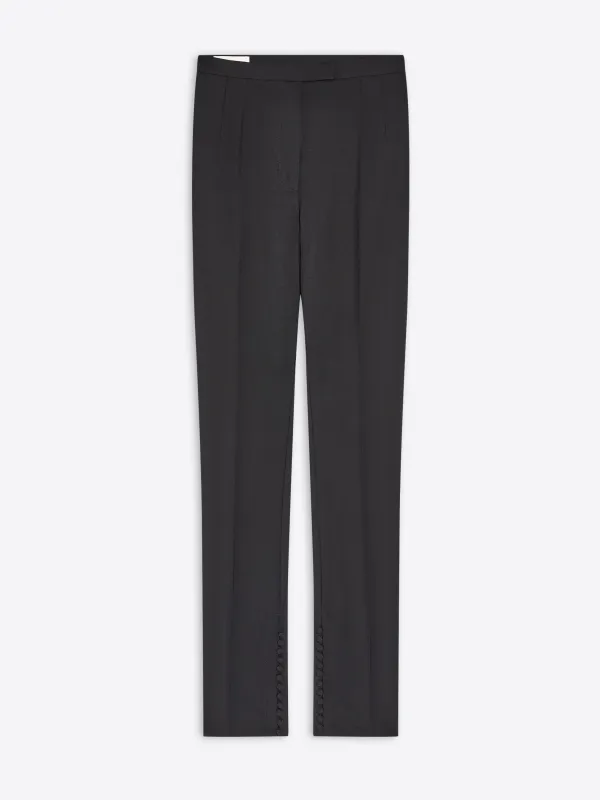 Fitted wool mohair pants made by Dries Van Noten