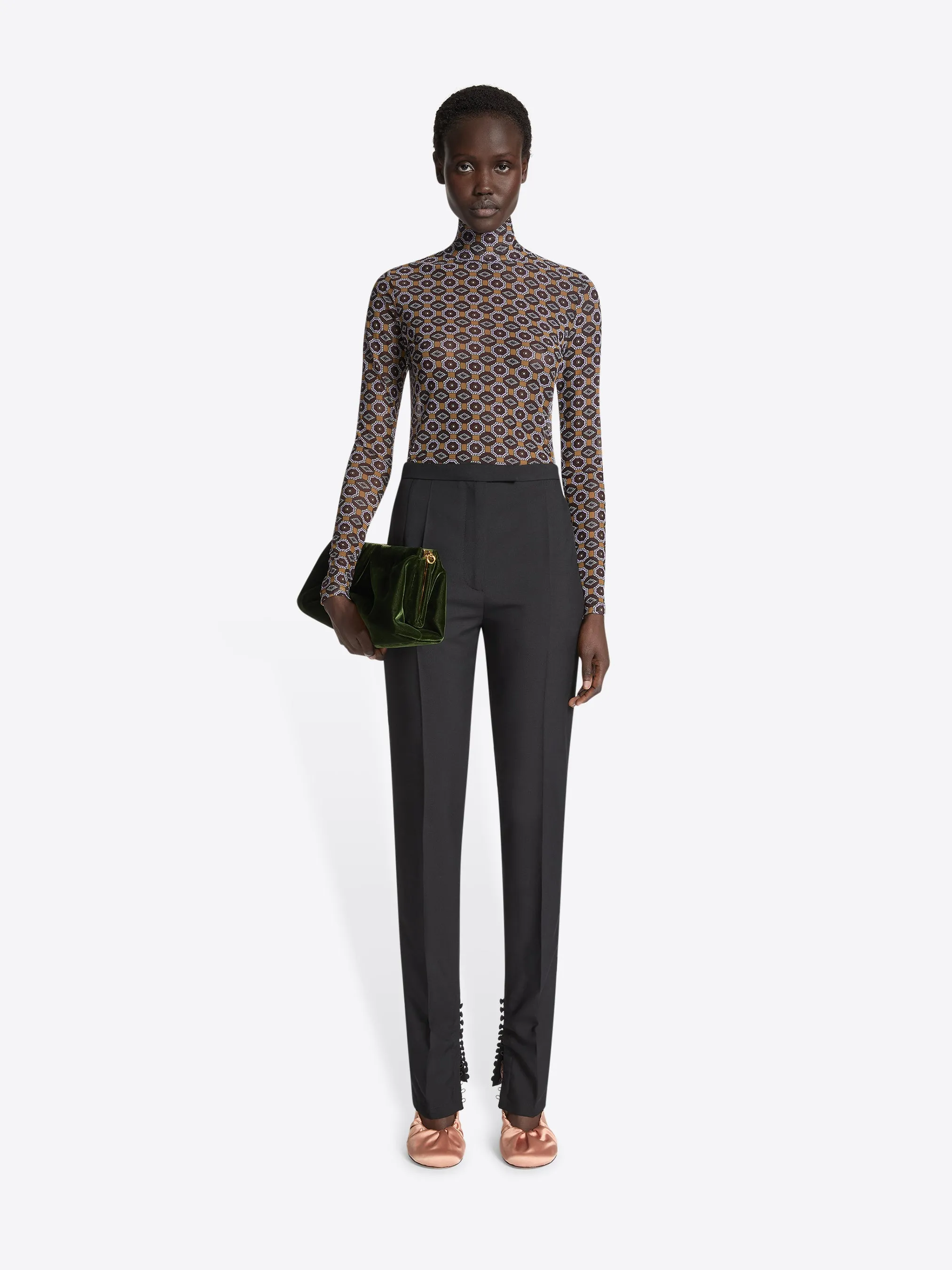 Fitted wool mohair pants sold by Dries Van Noten product image thumbnail 2