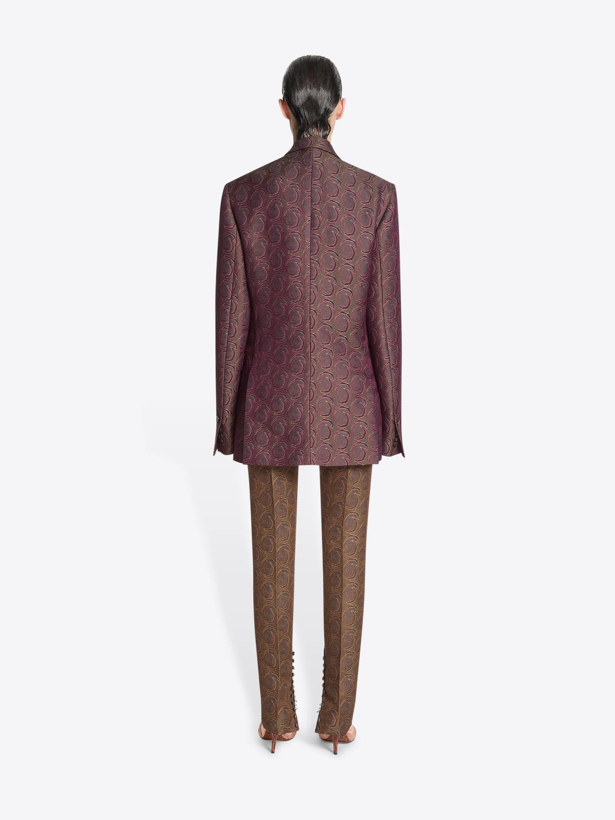 Oversized jacquard blazer sold by Dries Van Noten product image thumbnail 4
