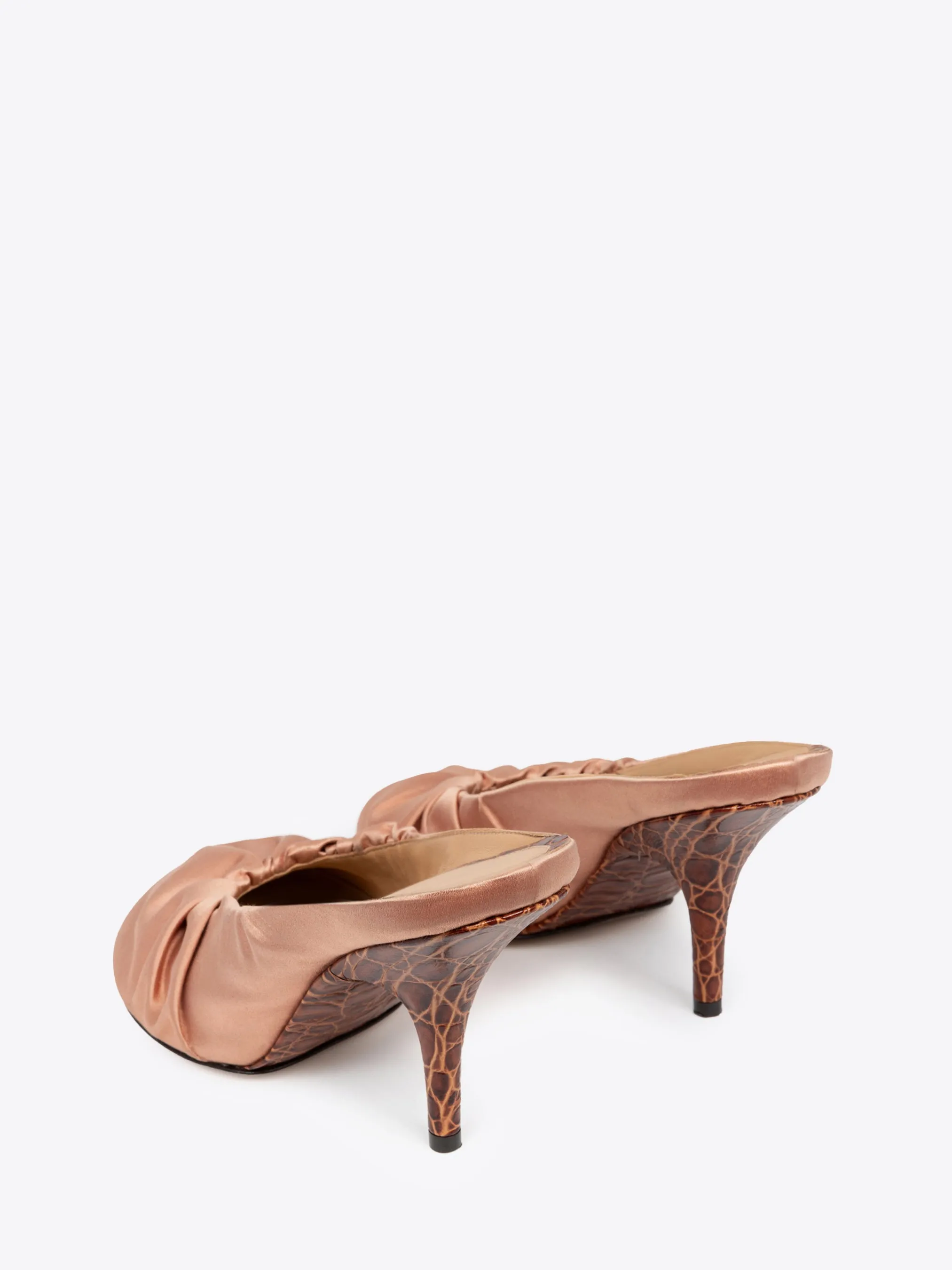 Heeled satin mules sold by Dries Van Noten product image thumbnail 4