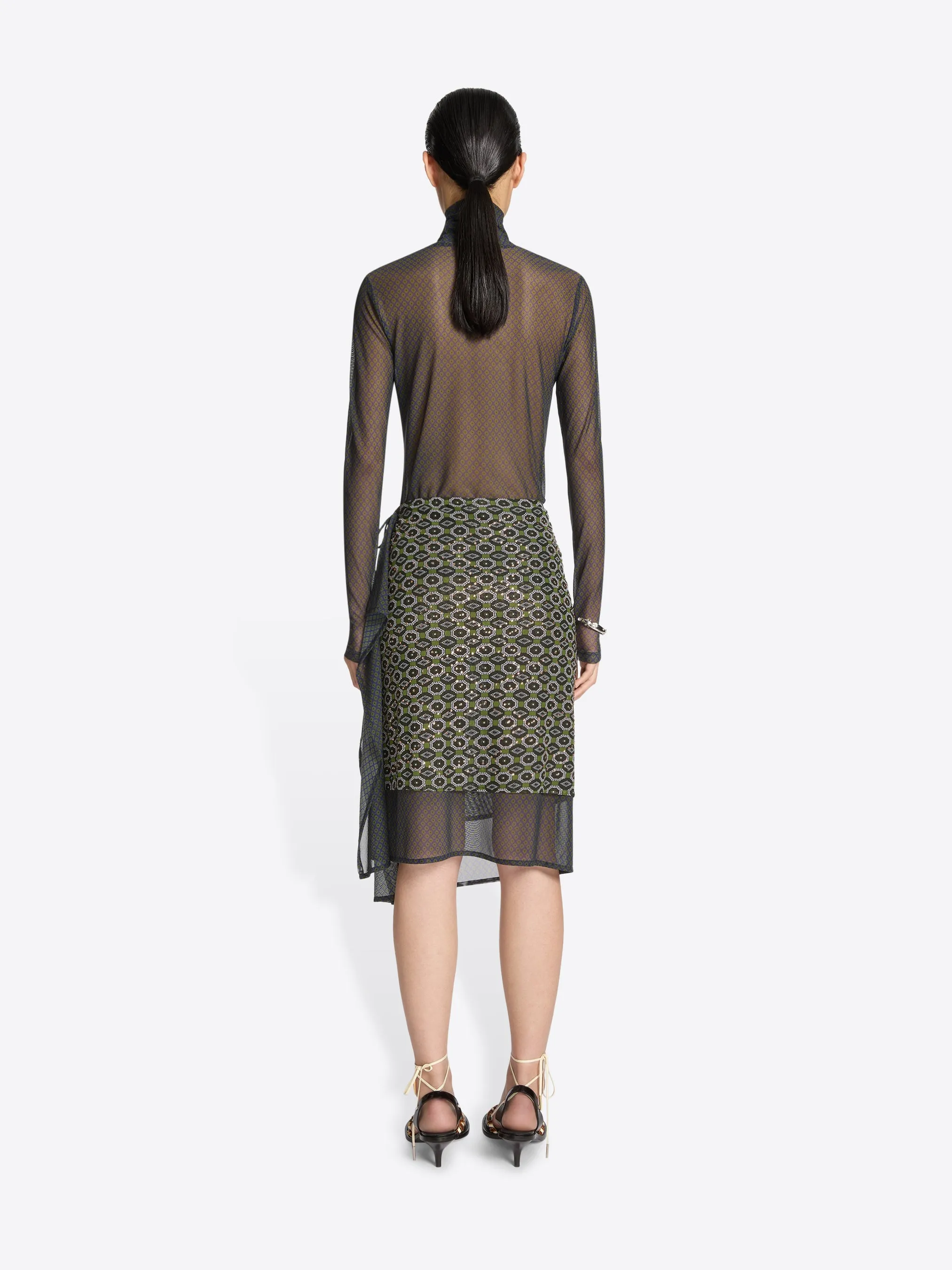 Embellished jersey skirt sold by Dries Van Noten product image thumbnail 4