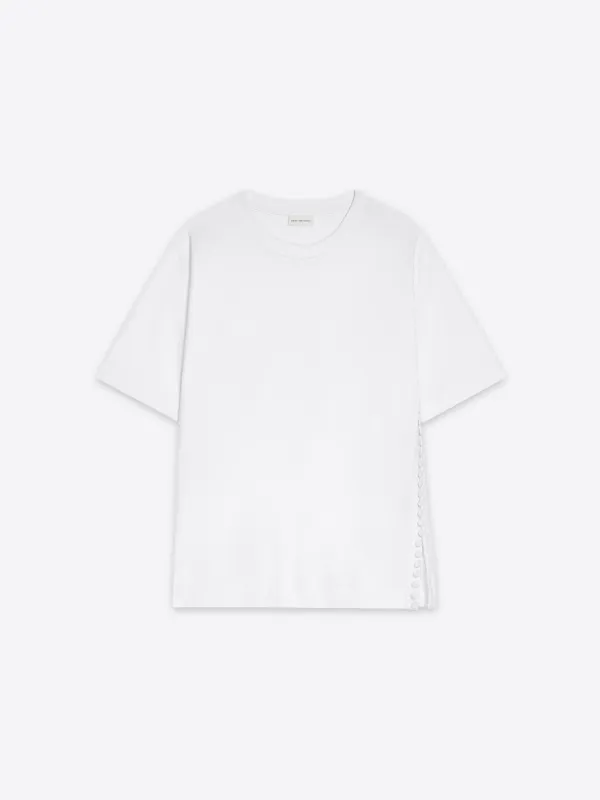 Buttoned cotton tee sold by Dries Van Noten