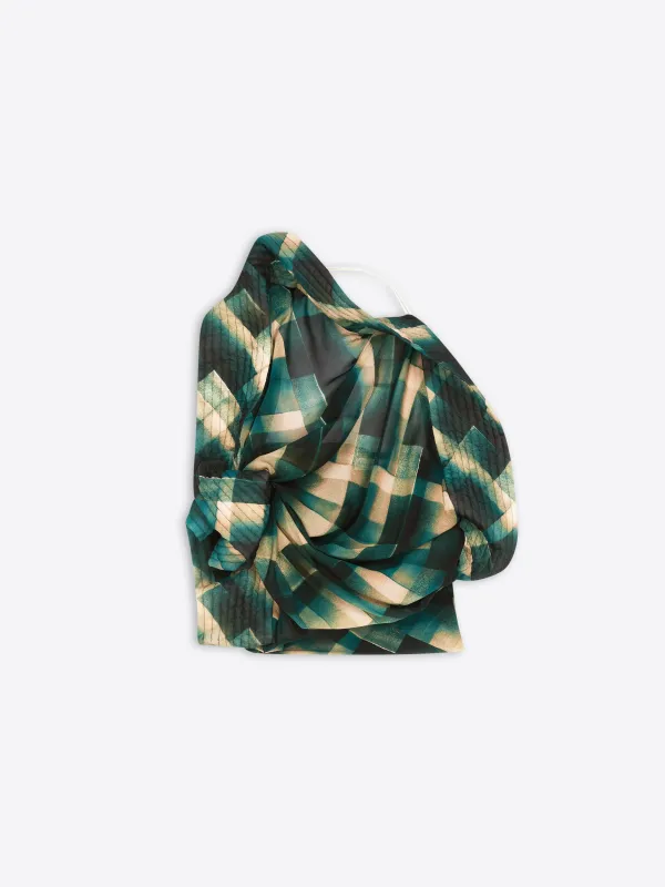 Draped viscose top sold by Dries Van Noten