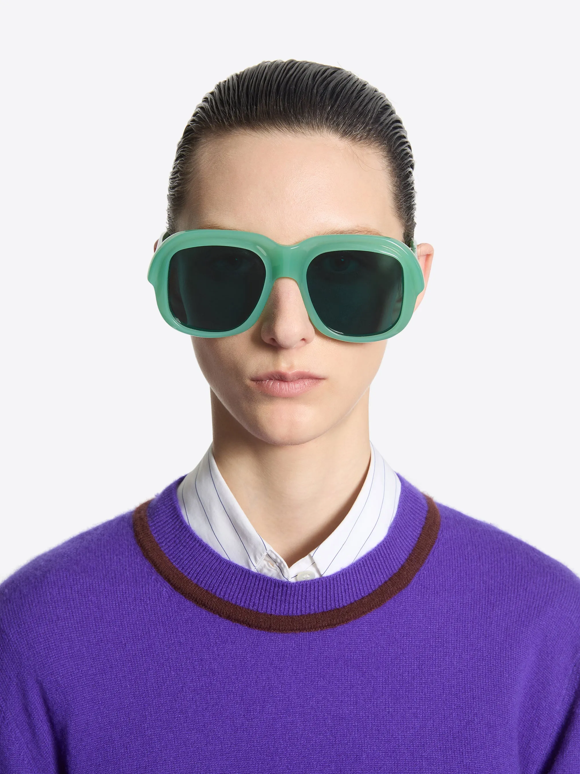 Oversized square sunglasses sold by Dries Van Noten product image thumbnail 4