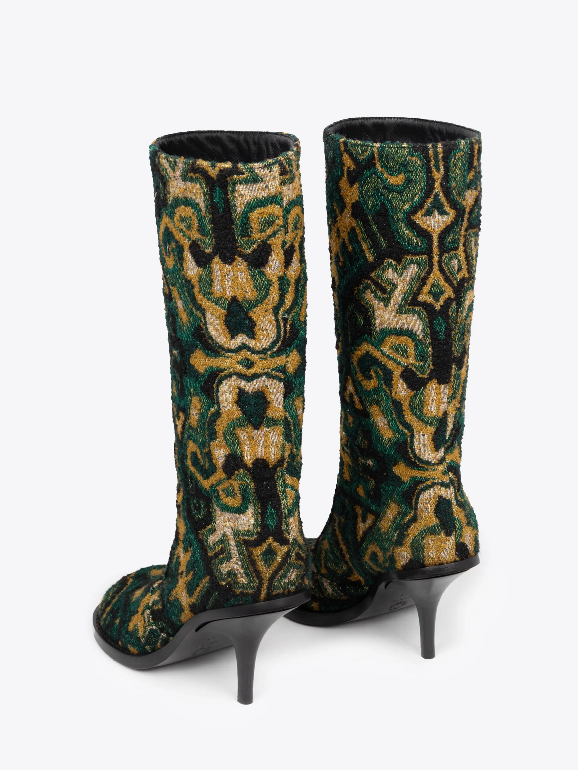 Round-toe jacquard boots sold by Dries Van Noten product image thumbnail 4