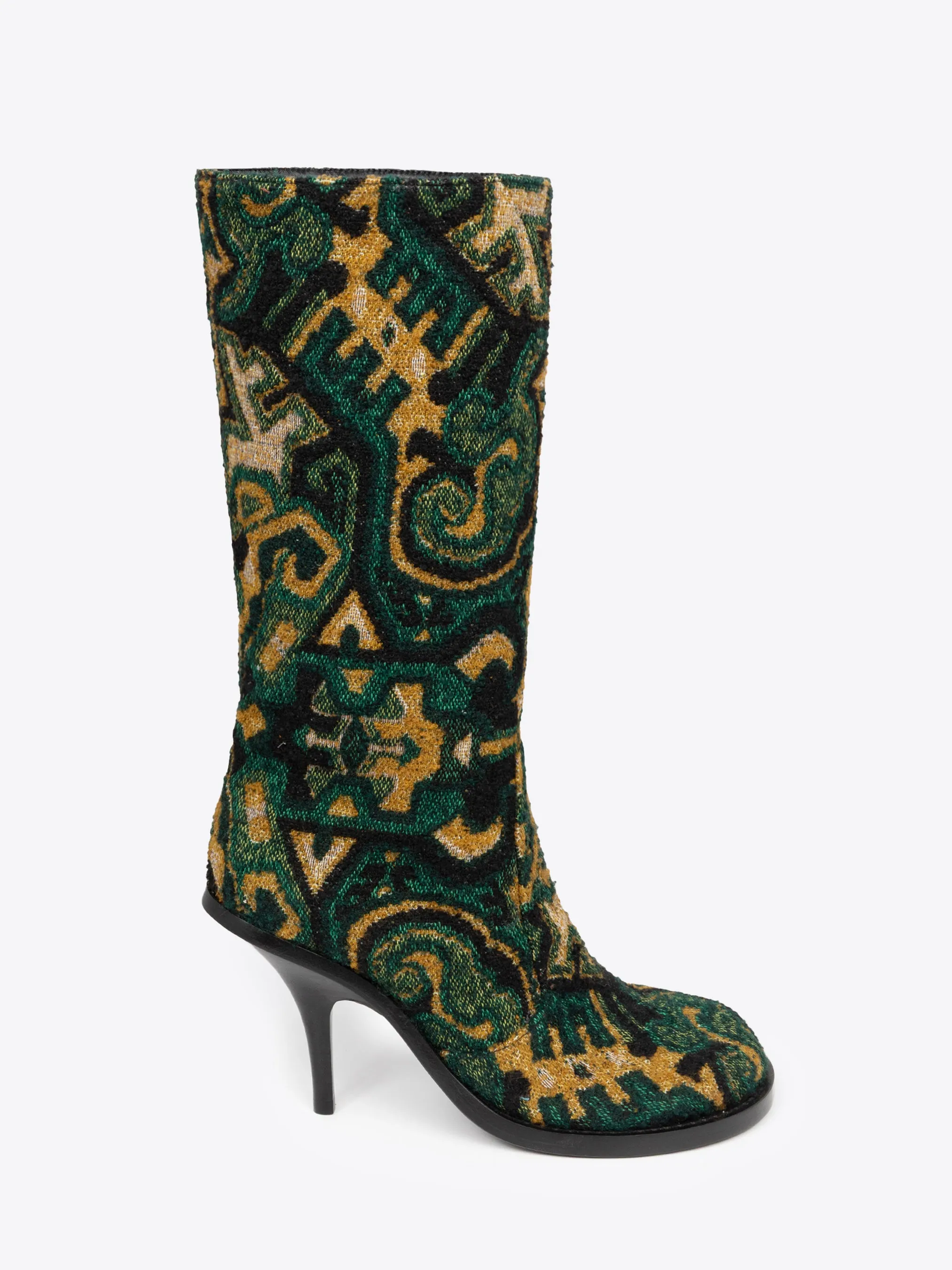 Round-toe jacquard boots sold by Dries Van Noten product image thumbnail 2
