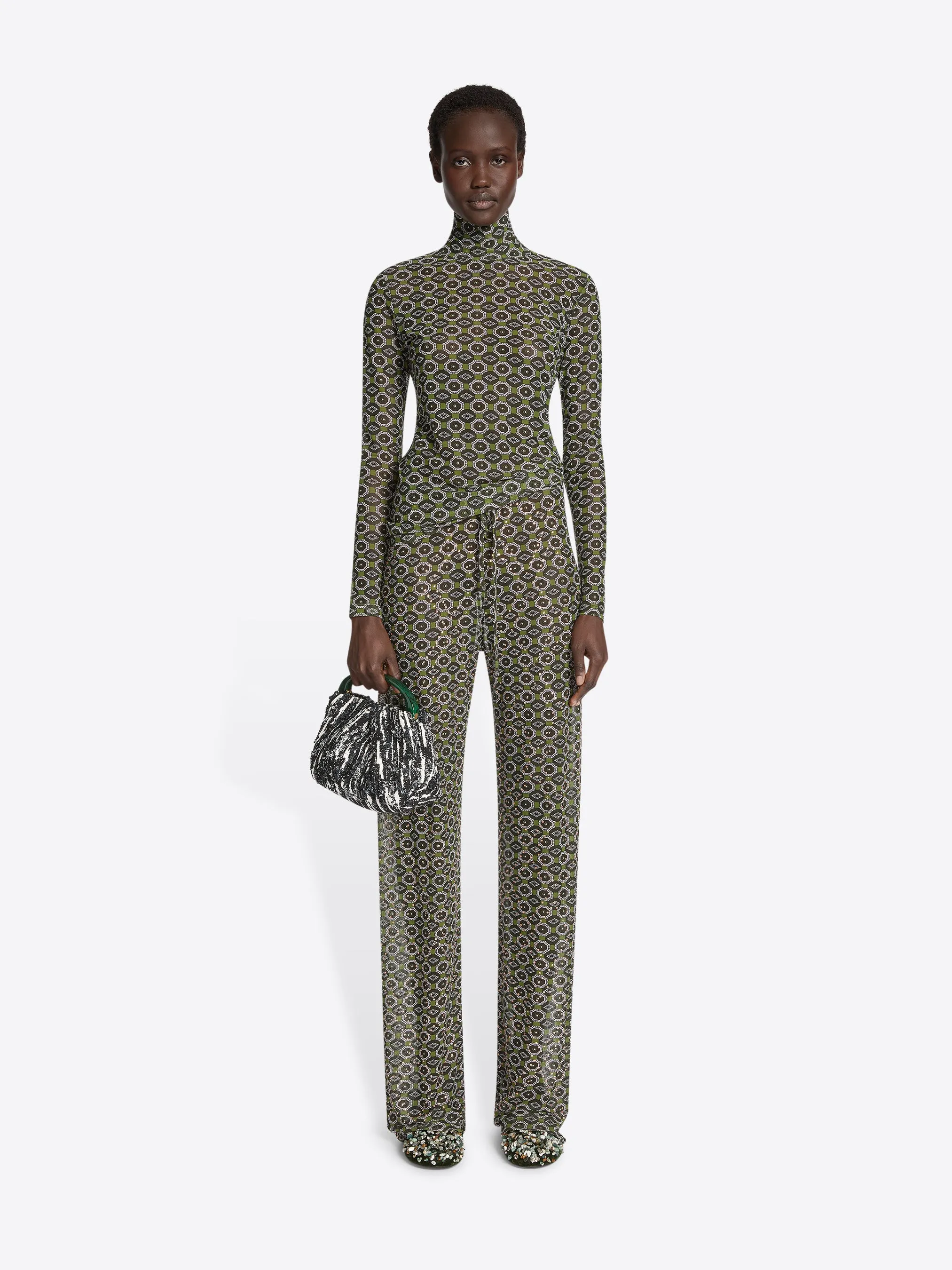Embellished turtleneck tee sold by Dries Van Noten product image thumbnail 2