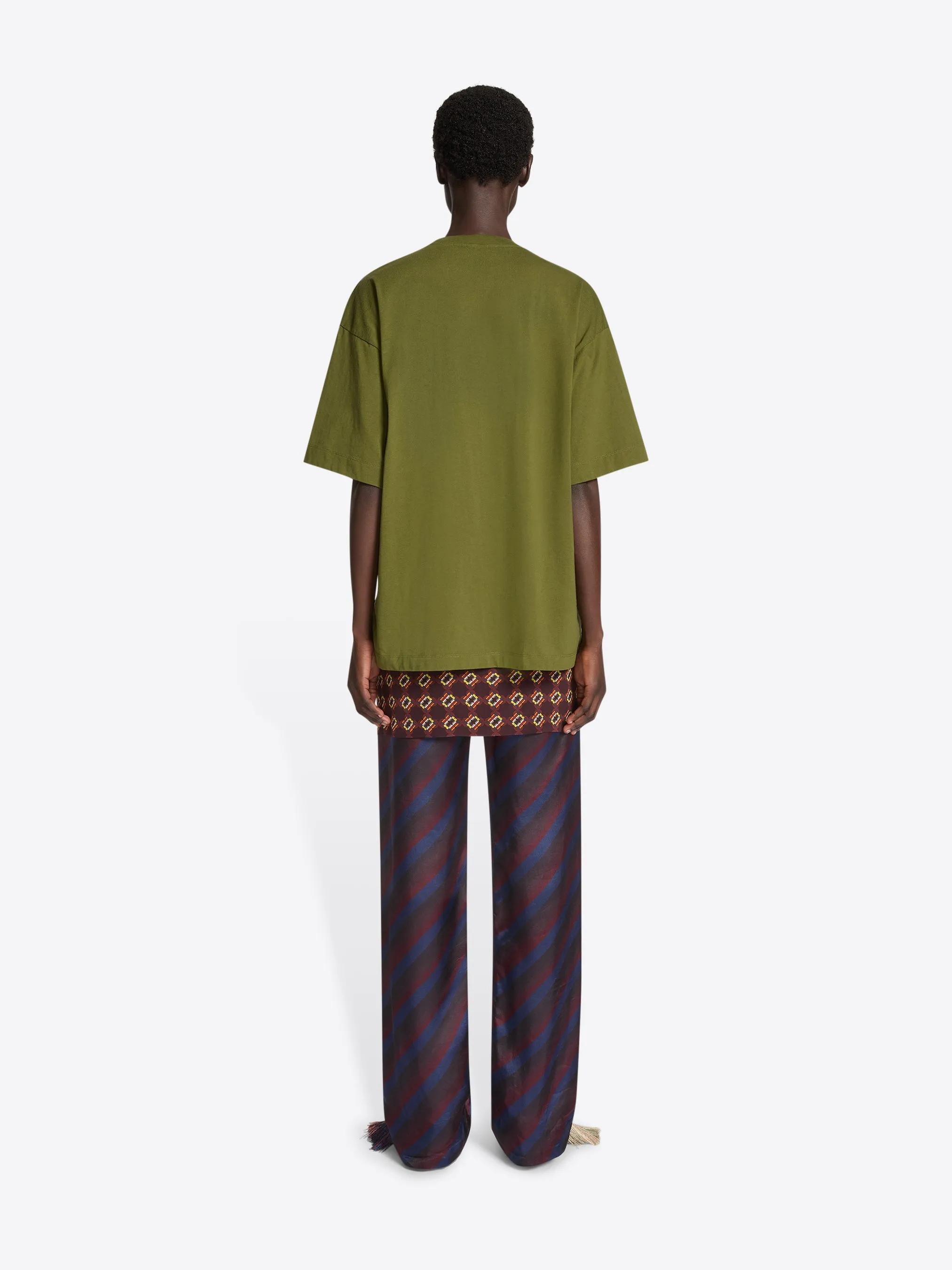 Embroidered cotton tee sold by Dries Van Noten product image thumbnail 4