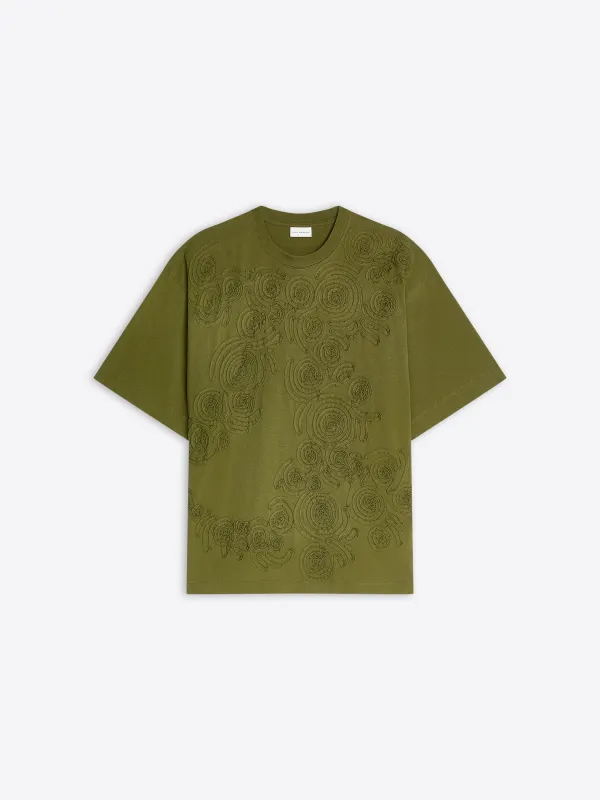 Embroidered cotton tee sold by Dries Van Noten